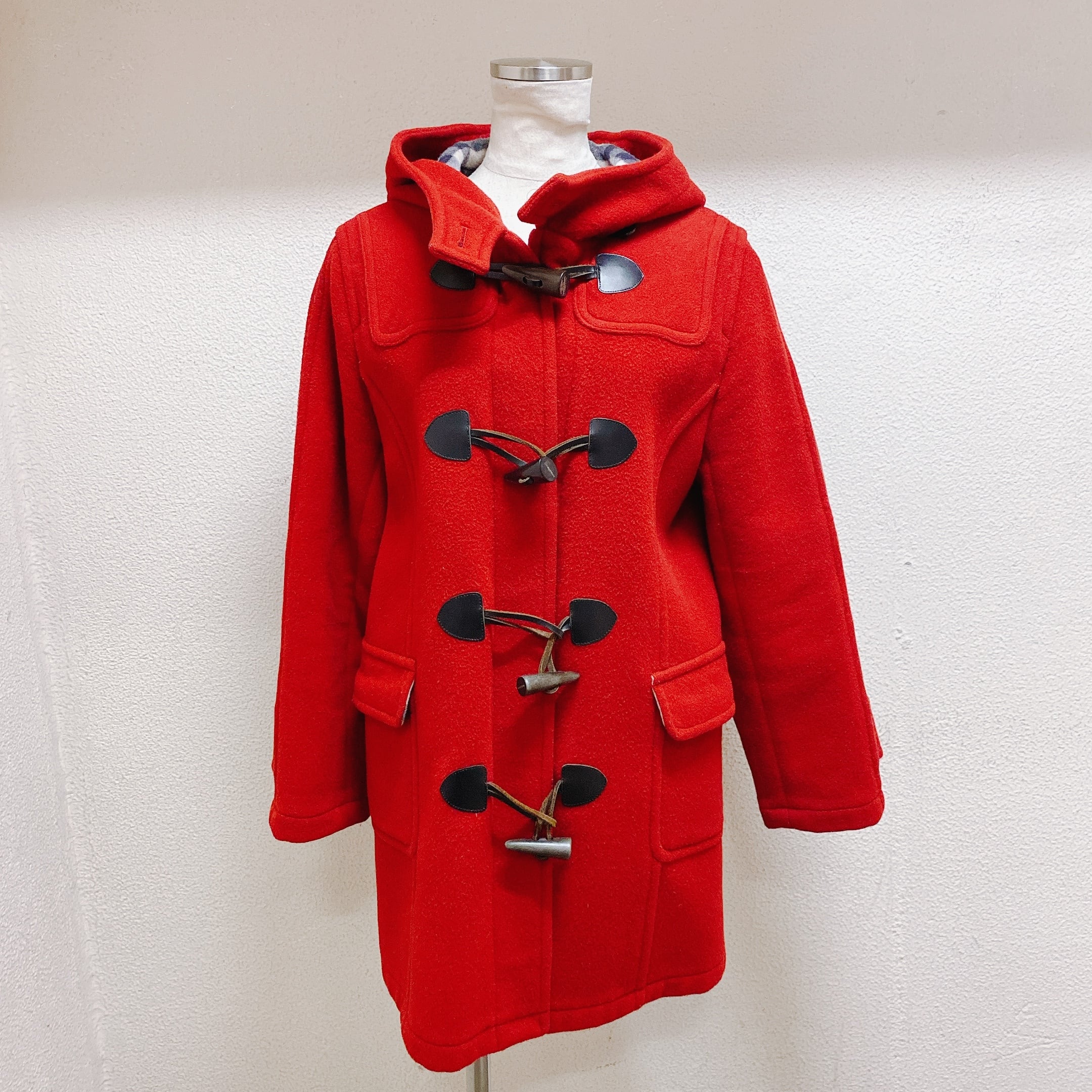 バーバリー ダッフルコート 赤色 ノバチェック BURBERRY LONDON | UTA