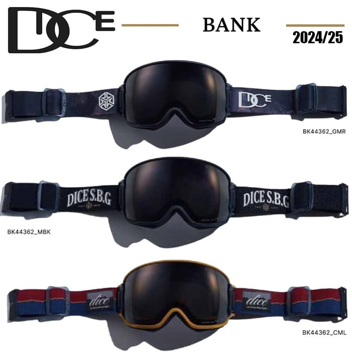 24-25 DICE ダイス ゴーグル BANK BK44362 バンク 偏光 レンズ