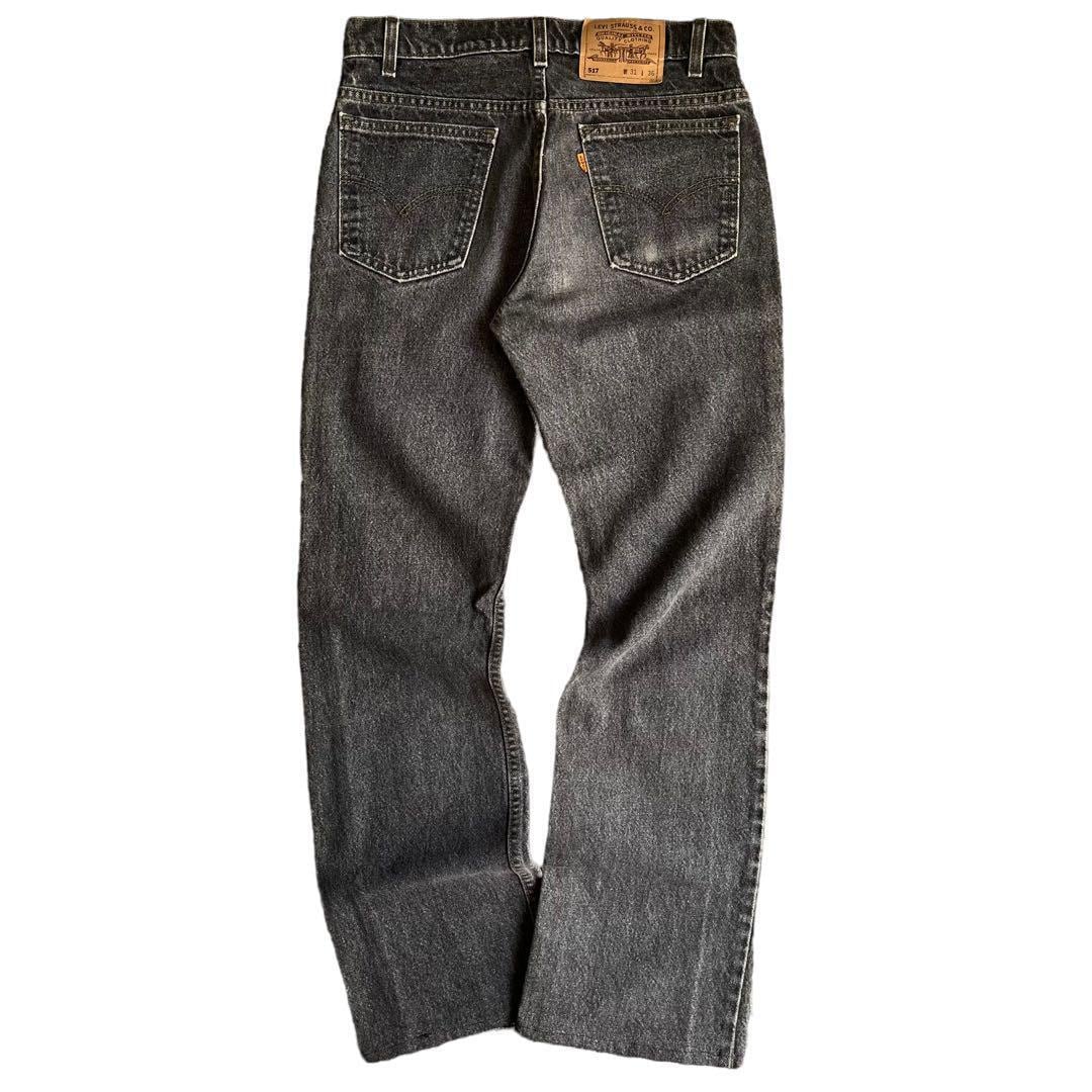 90s USA製 Levi's リーバイス 517 ブラック“先染め”W31 黒 | Rico clothing