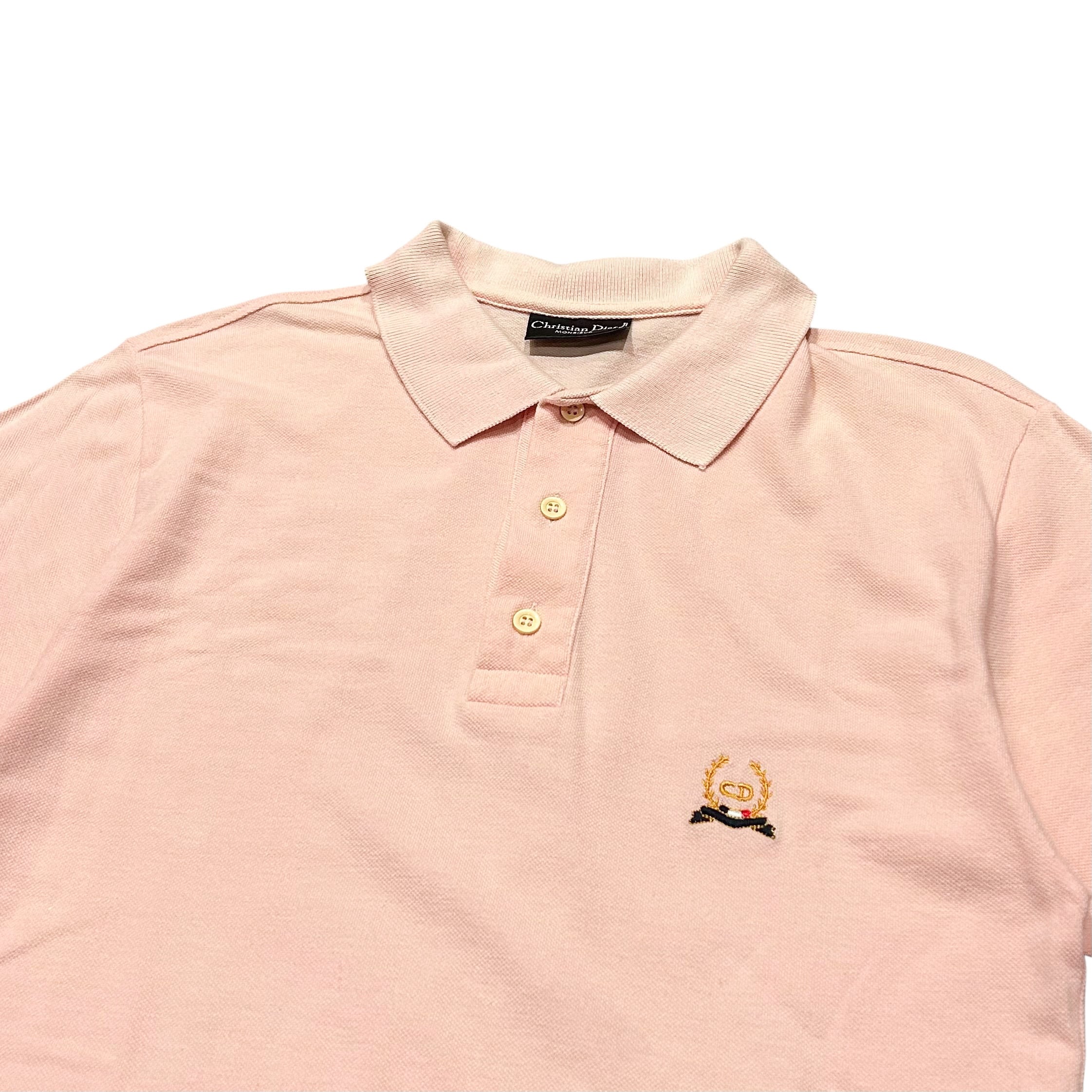 80's イタリア製 Christian Dior MONSIEUR S/S Polo Shirt S-M程度