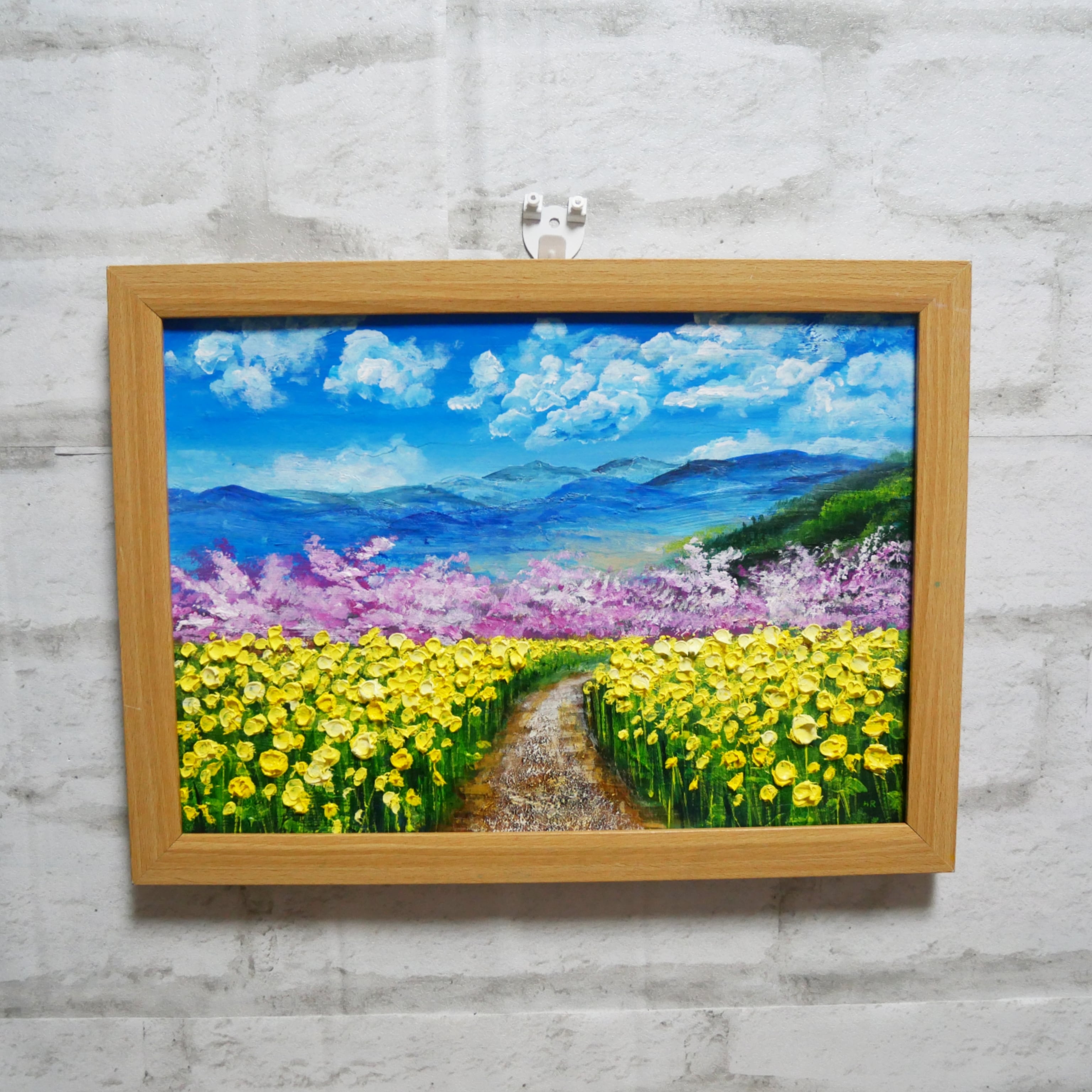 油絵 油彩 油彩画 絵 絵画 【桃源郷春まつり】 | HIROSHI1990