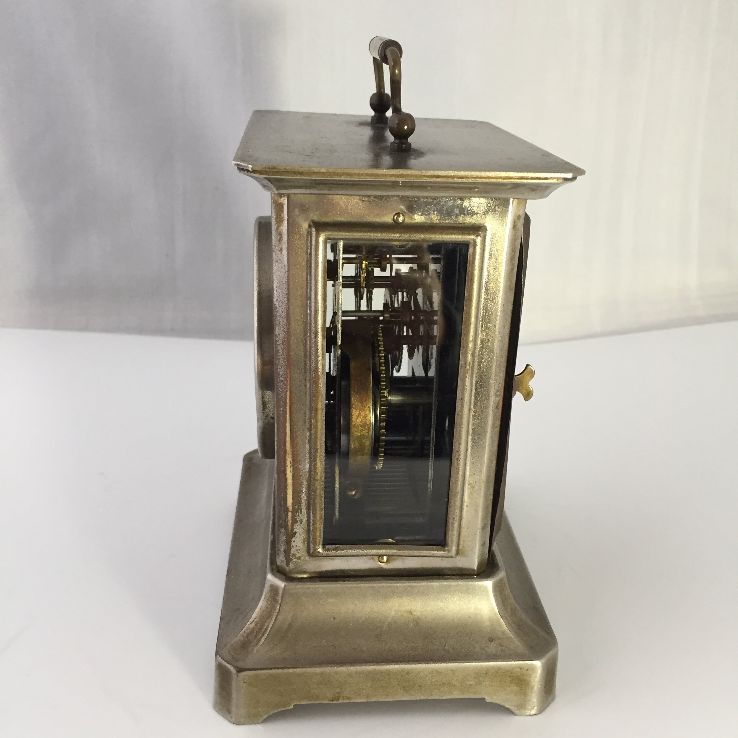 大正期 精工舎角型オルゴール付き目覚まし時計(枕時計)オーバーホール