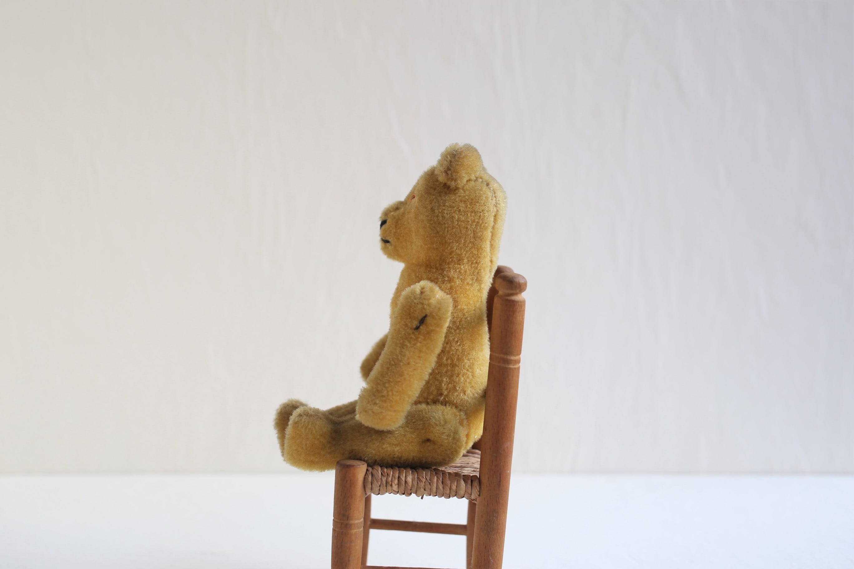 ドイツ アンティーク ヴィンテージ テディベア ピーナッツベア 21cm N