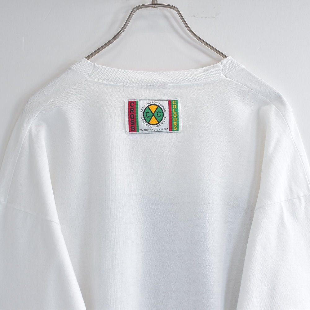 90s CROSS COLOURS クロスカラーズ ONE グラフィックプリント Tシャツ