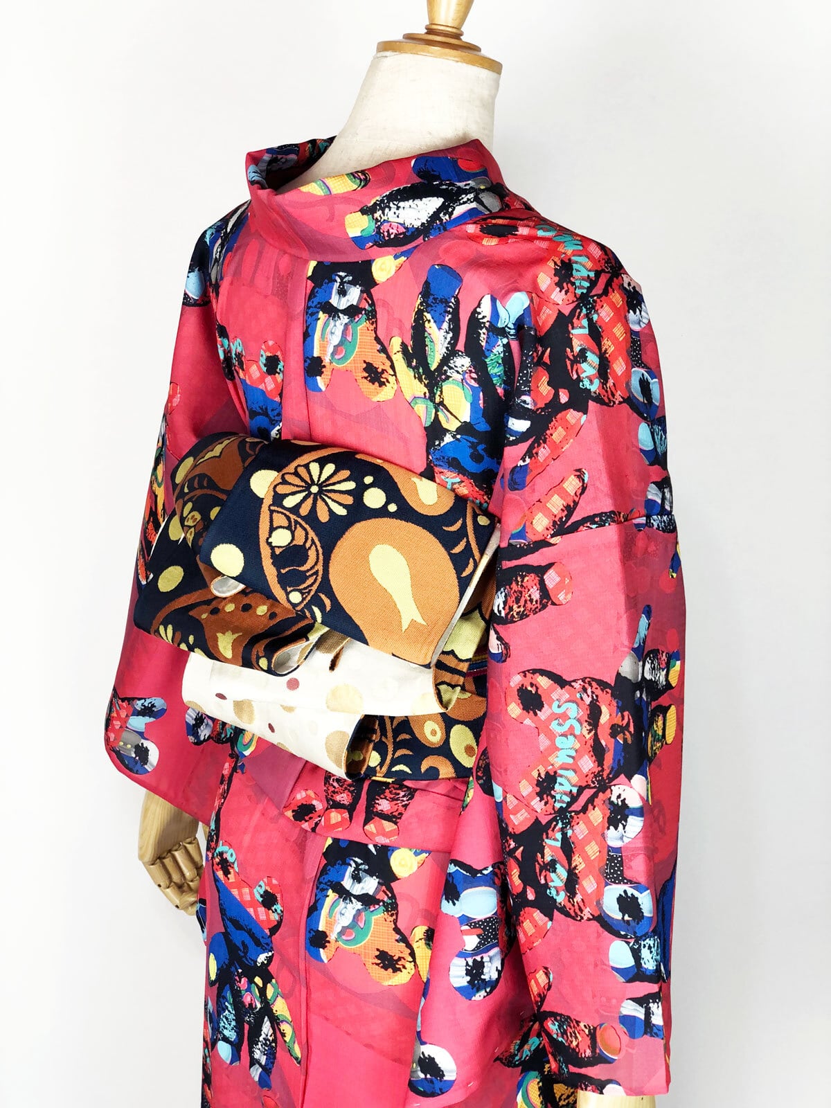 セオアルファ浴衣「くまタン」ピンク | 重宗玉緒 WEB SHOP