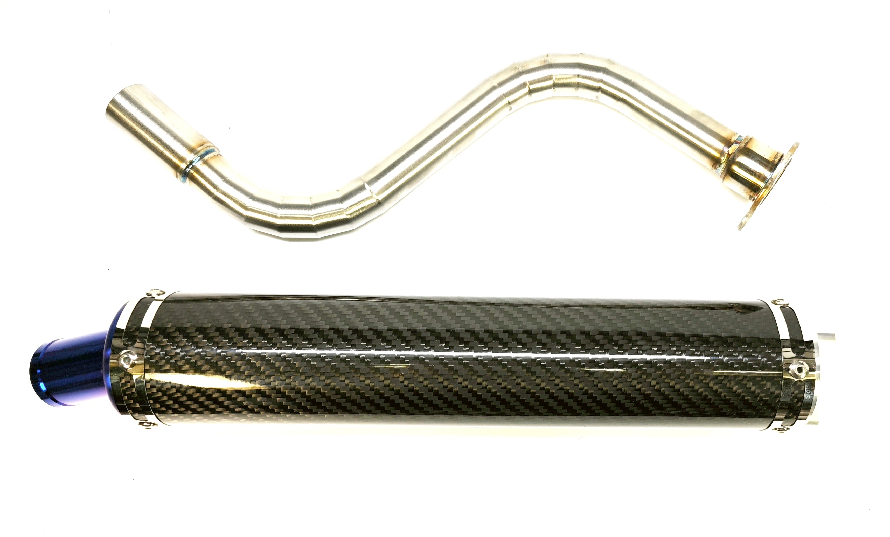 zレーシング製 超軽量 ksr2用アップチャンバータイプ2 カーボン