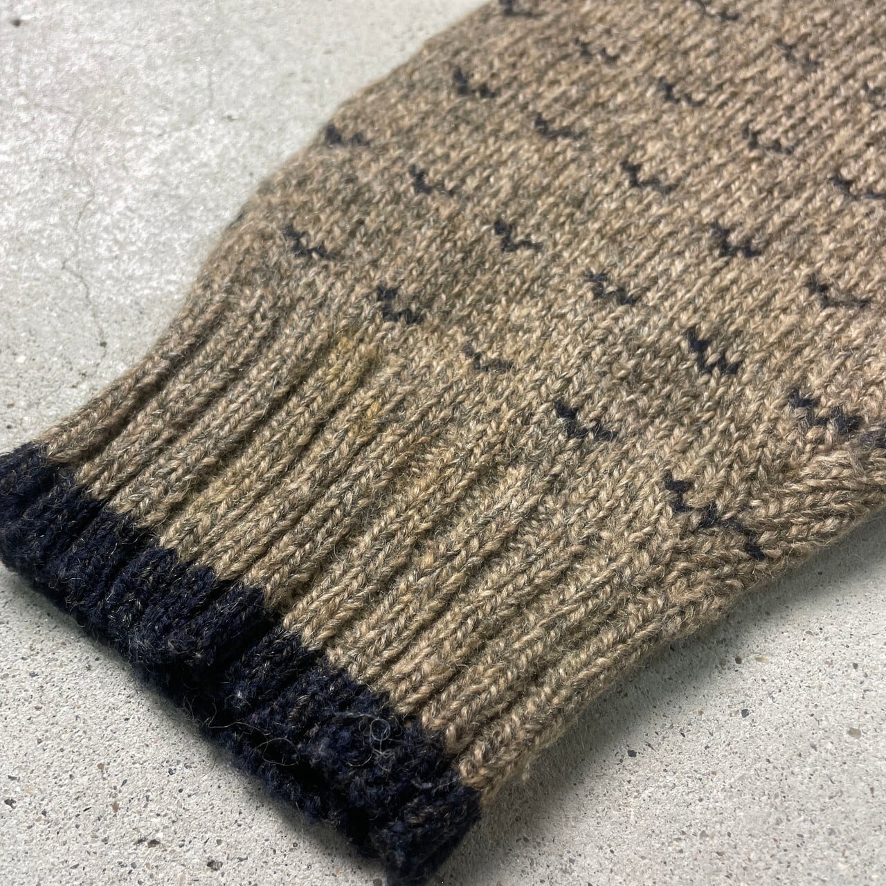 90年代 Woolrich ウールリッチ ウールニットセーター バーズアイ