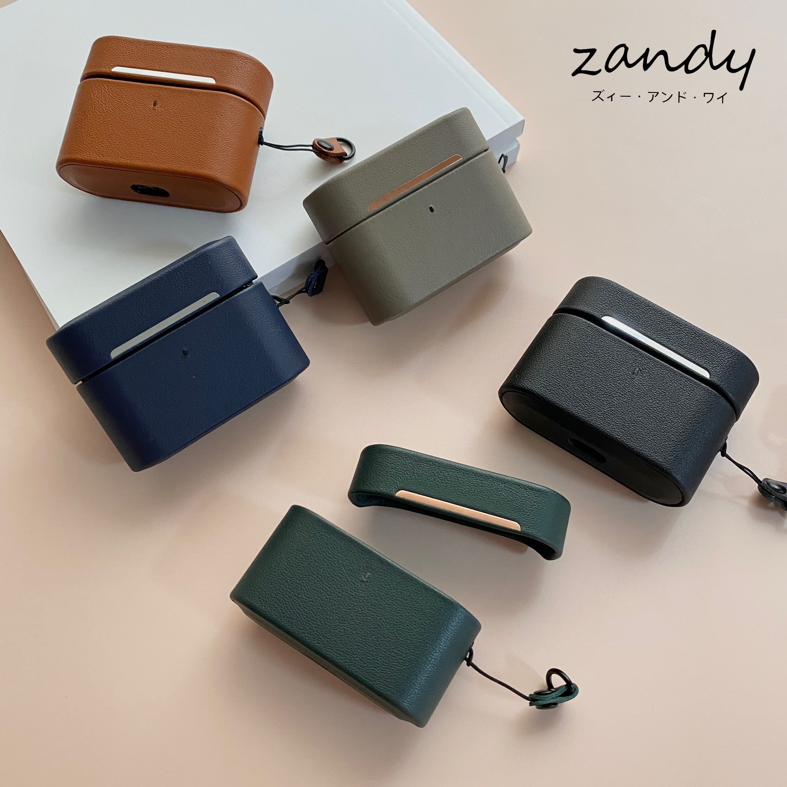 AirPods Pro第1/2世代 AirPods第1/2/3世代 ケース カバー 本革レザー