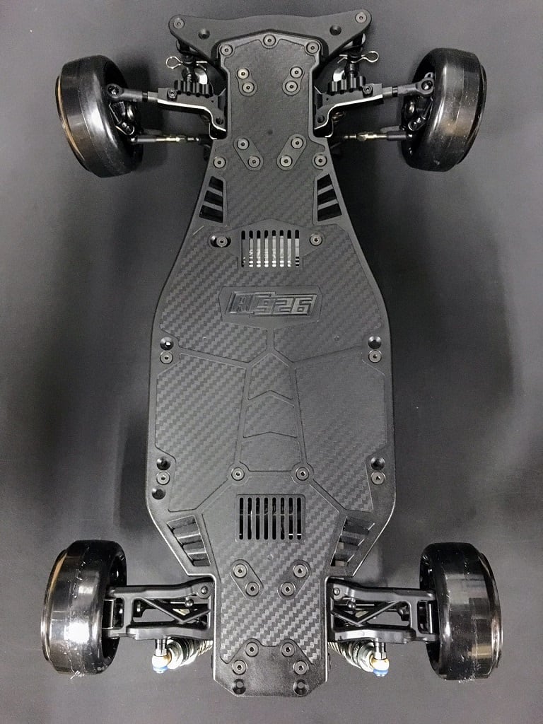 RC926】YD-2/YD-2E/YD-2Z用コンバージョンメインシャーシ カーボン調