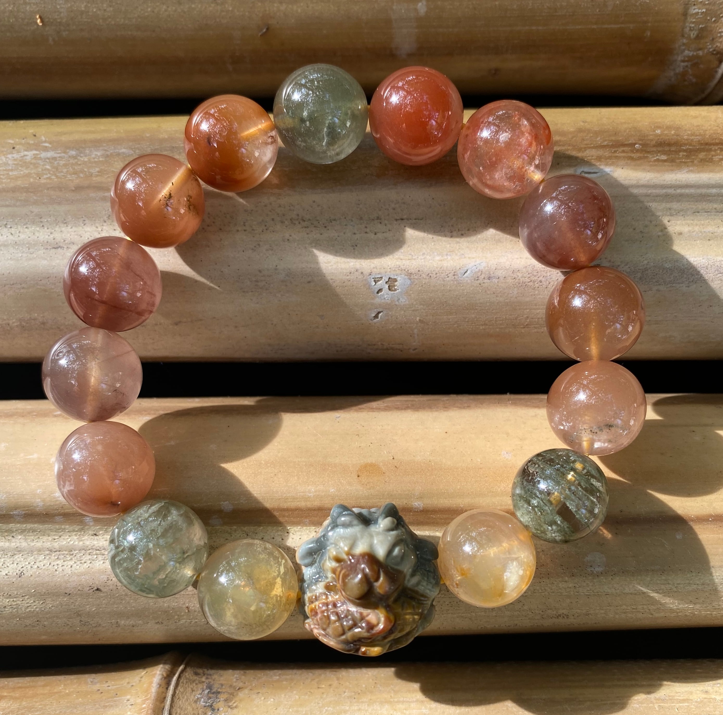 No.070 Mixラビットヘアルチル（福禄寿） 龍頭ブレス | Le rouet (ルエ)