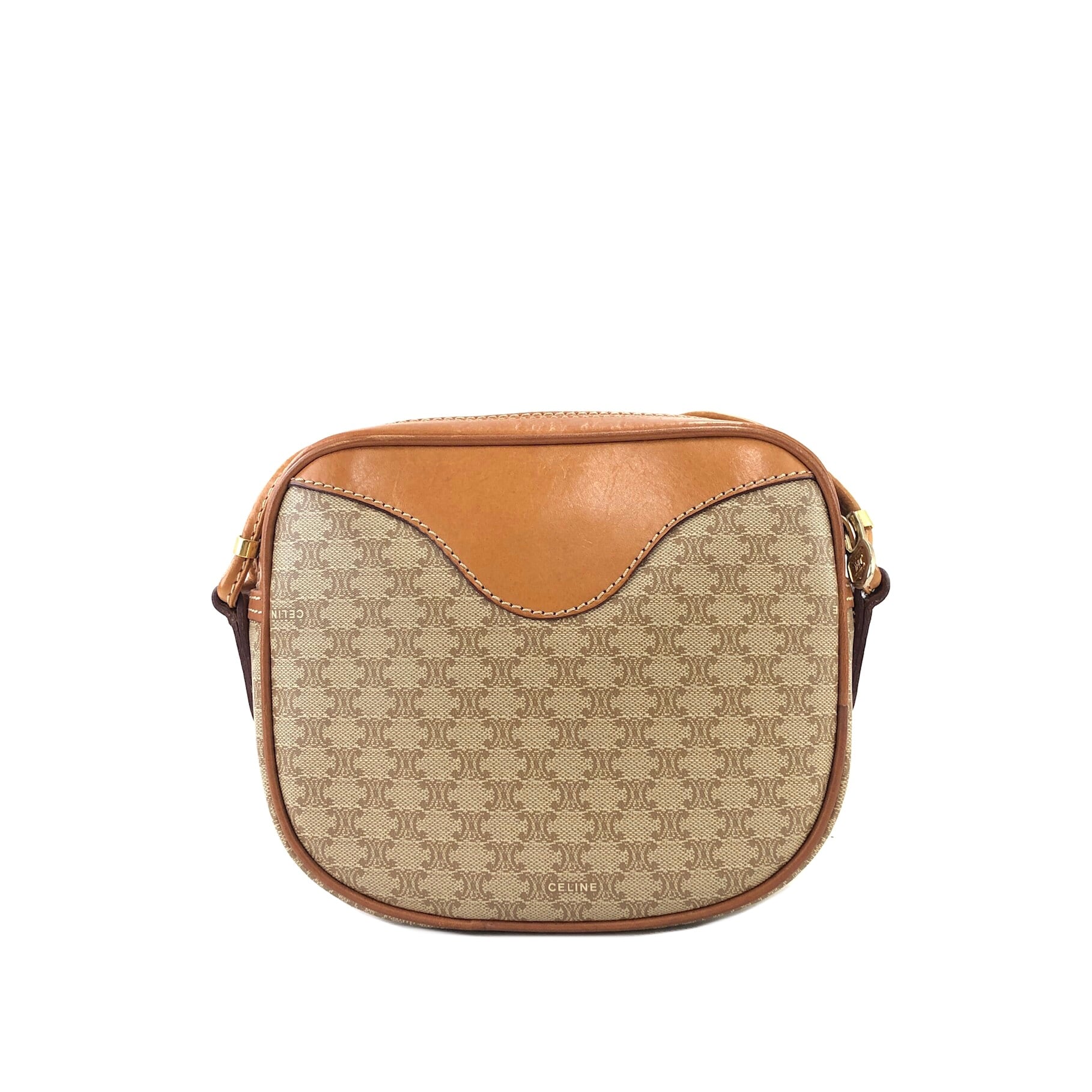 CELINE セリーヌ マカダム ブラゾン型押し ミニバッグ ショルダー