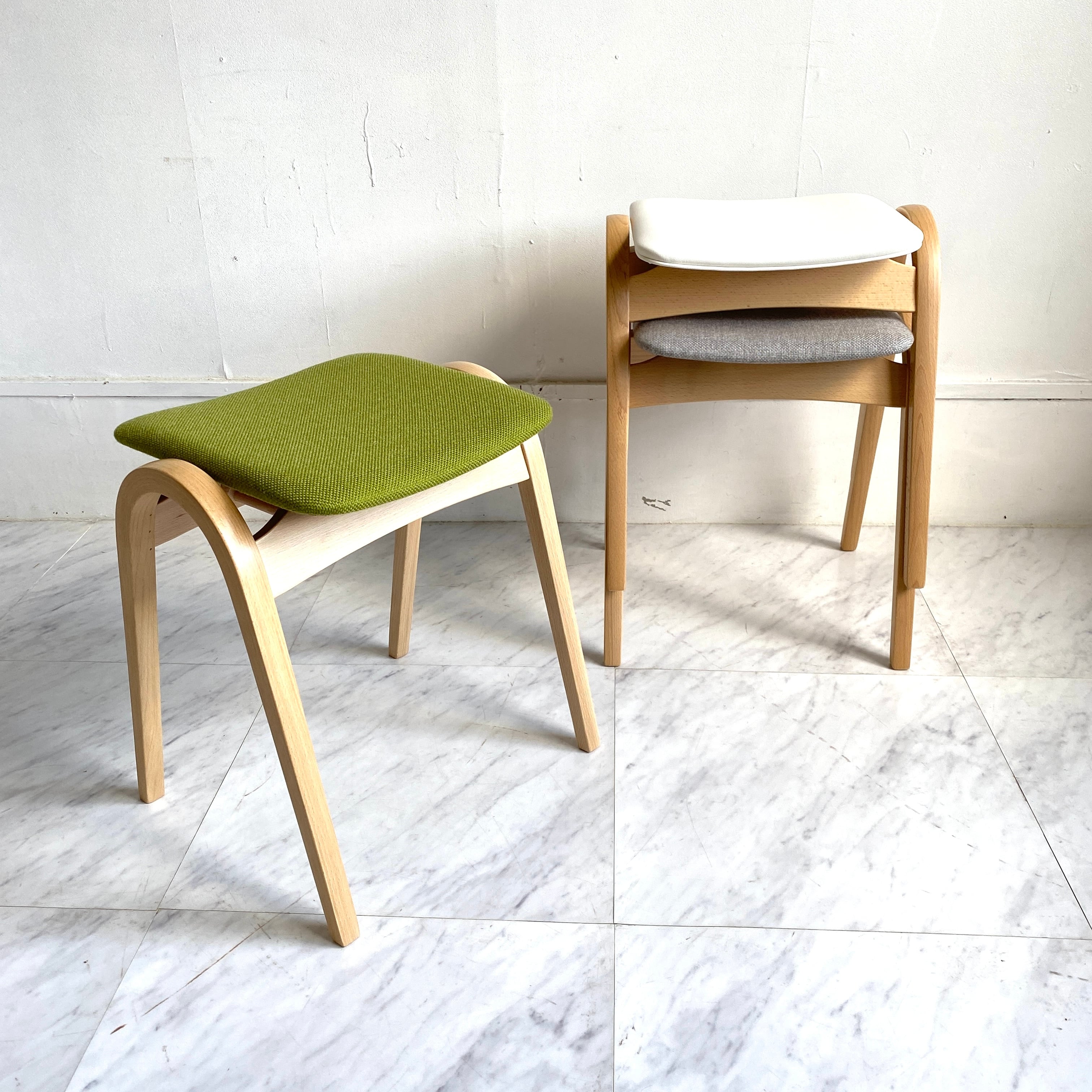 秋田木工 AKIMOKU スタッキングスツール 剣持勇 NO.202 ブナ材