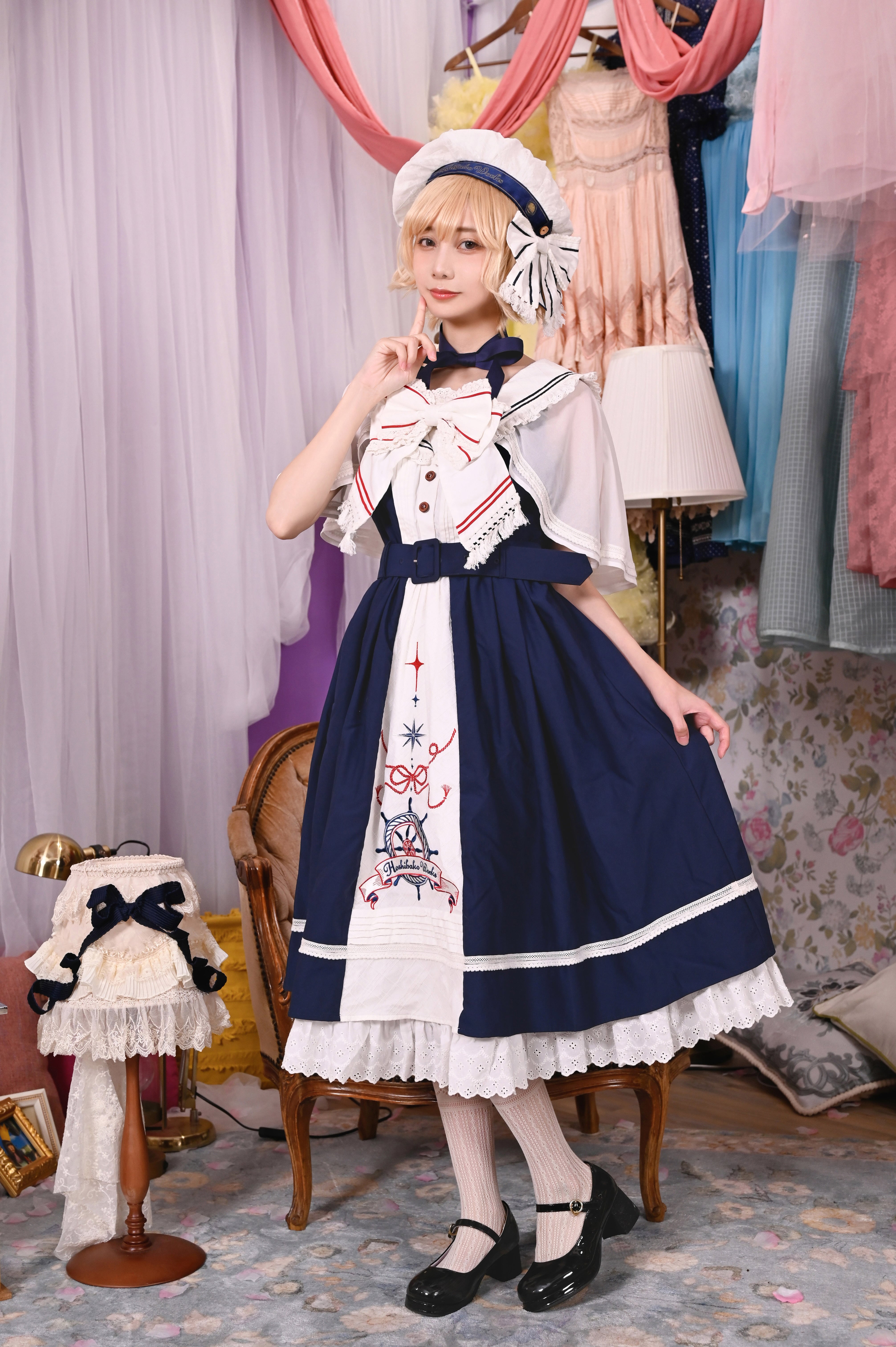 ポルト・フレスカ セーラー襟ジャンパースカート | HoshibakoWorks