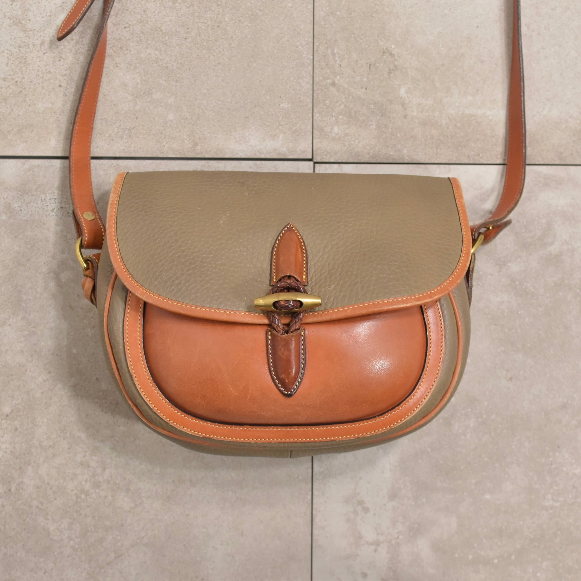 70s～80's USA DOONEY&BOURKE leather shoulder bag | 古着屋 grin