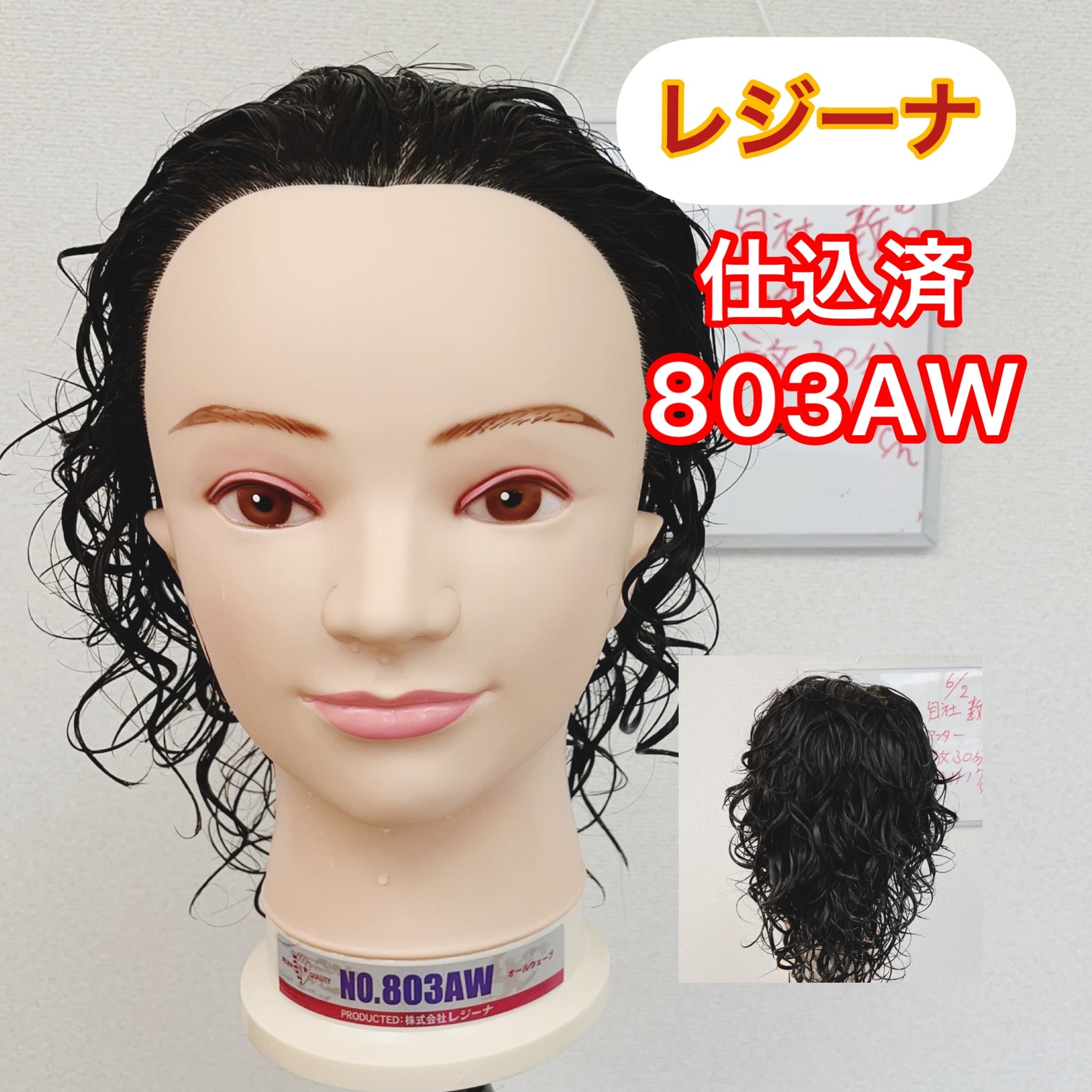 美容師国家試験実技課題試験用ウィッグ24-12-24(ユーカリジャパン