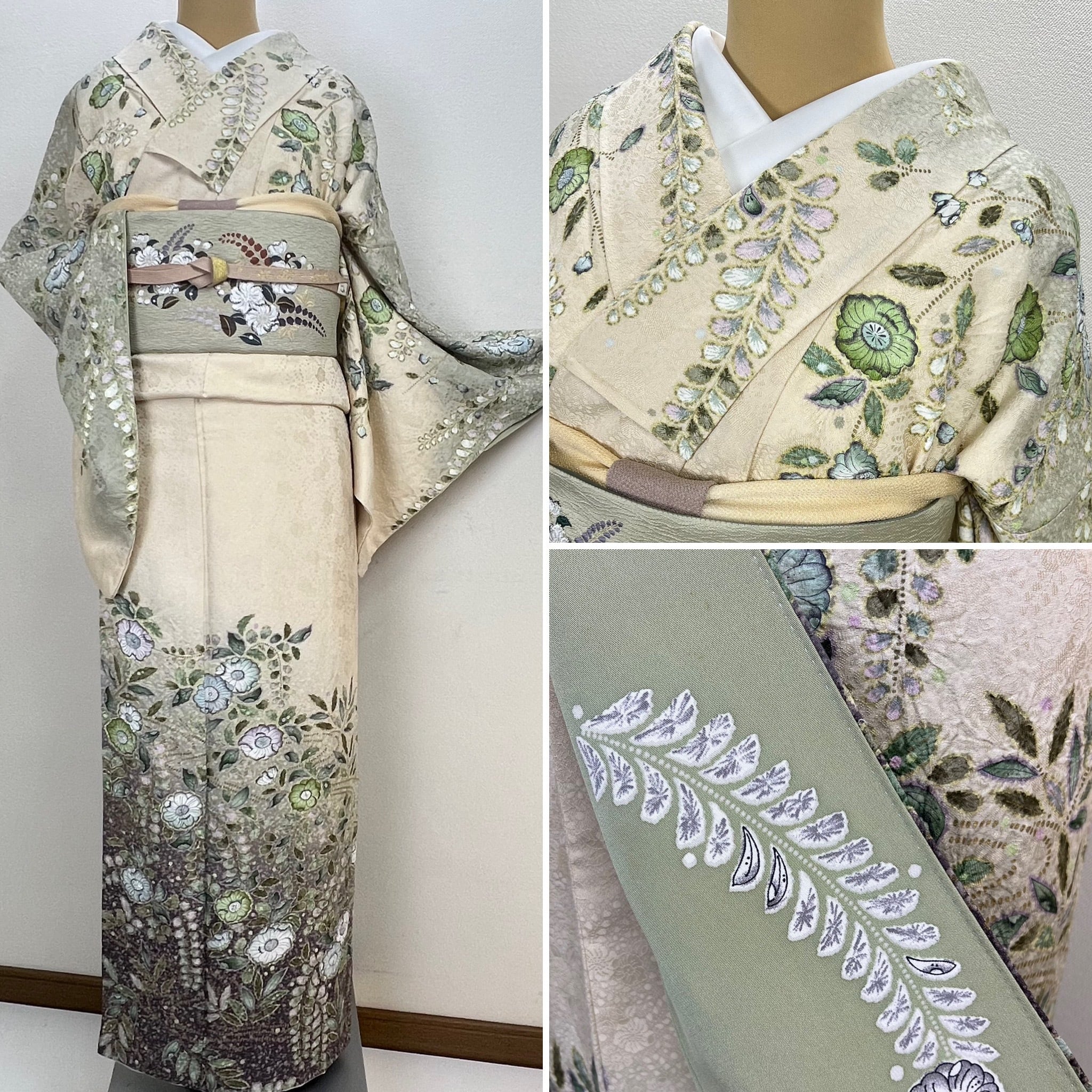 美品【作家物】辻ヶ花 絞り染め 袷 訪問着 正絹s575 | 着物 夢美月