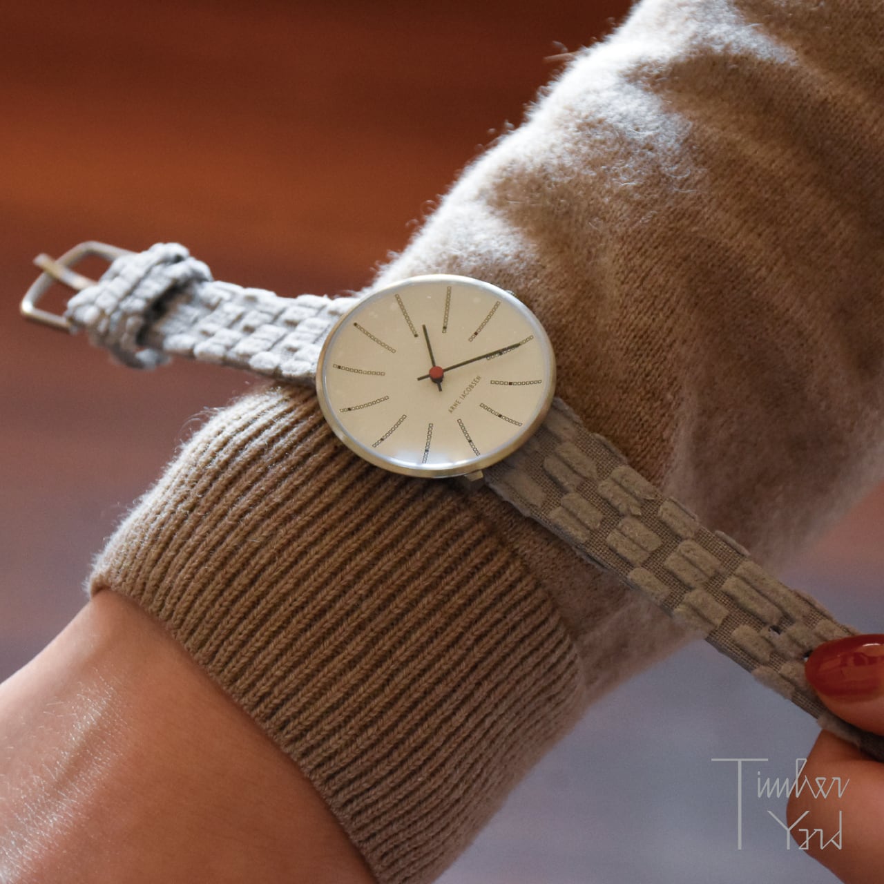 在庫限り】ミナ ペルホネンコラボ Watch / Bankers / ライトグレー