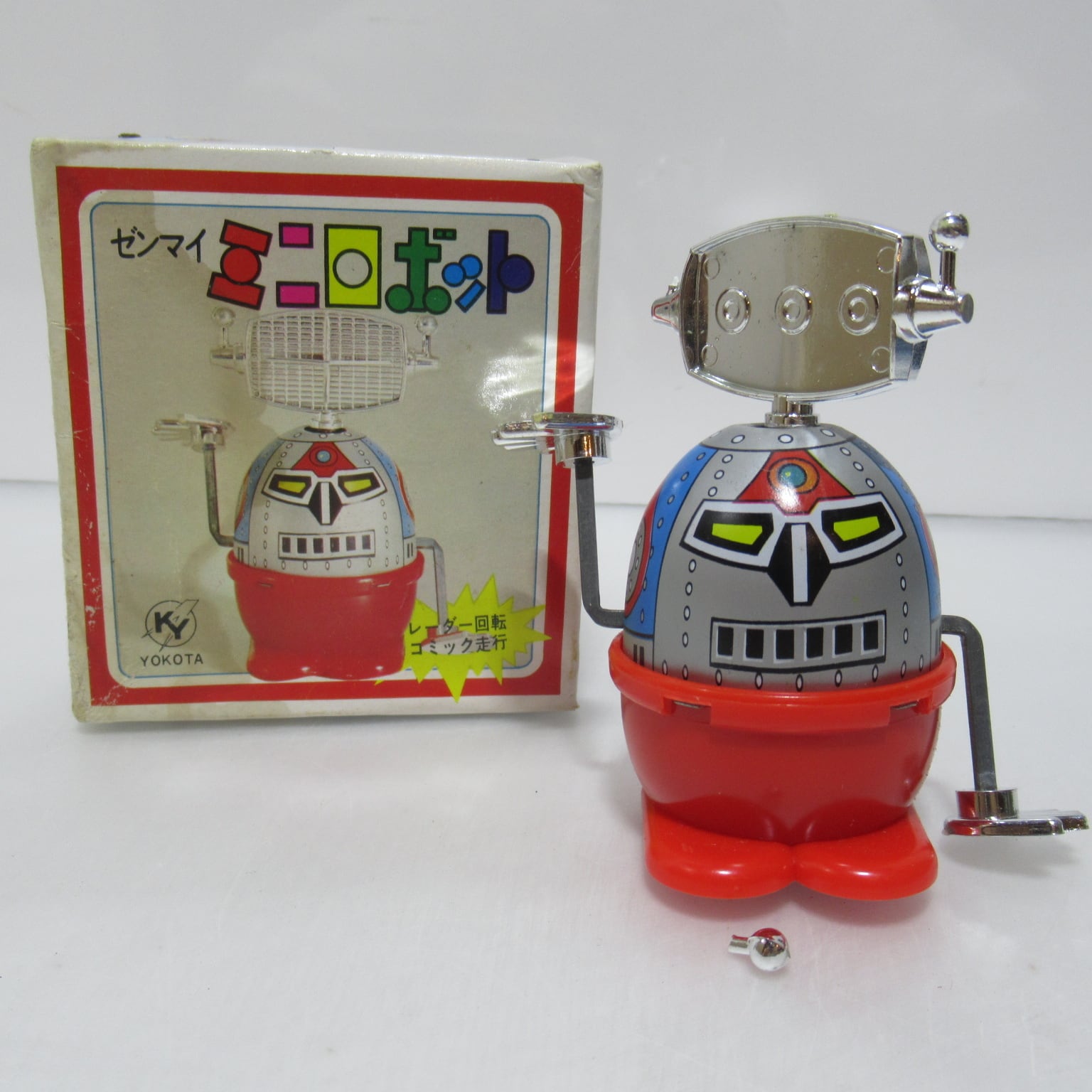 ゼンマイ ミニロボット YOKOTA ブリキ 昭和レトロ [#2] | ハチクマ商店