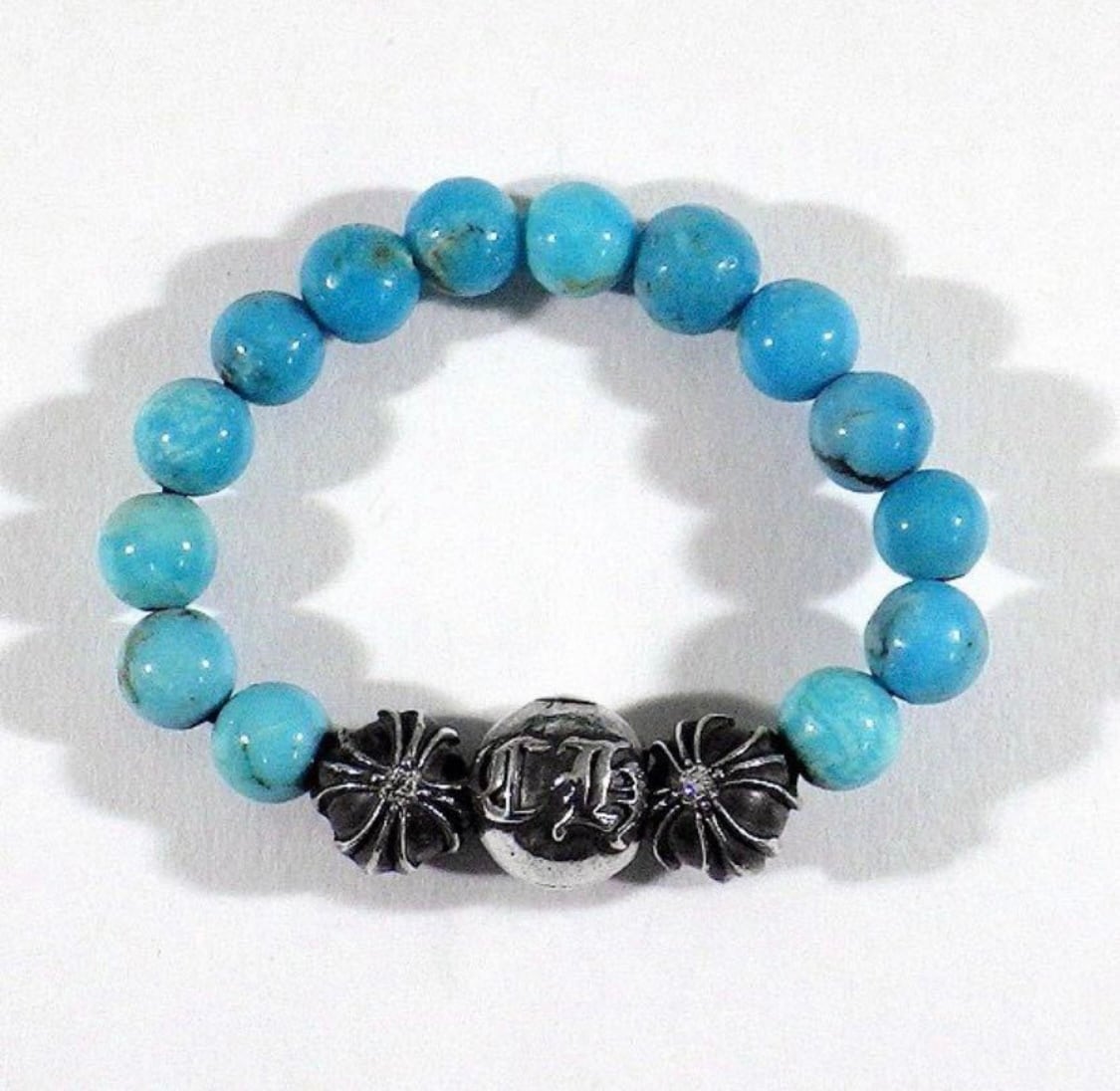 クロムハーツ ビーズリング ターコイズ ダイヤモンド CHROME HEARTS