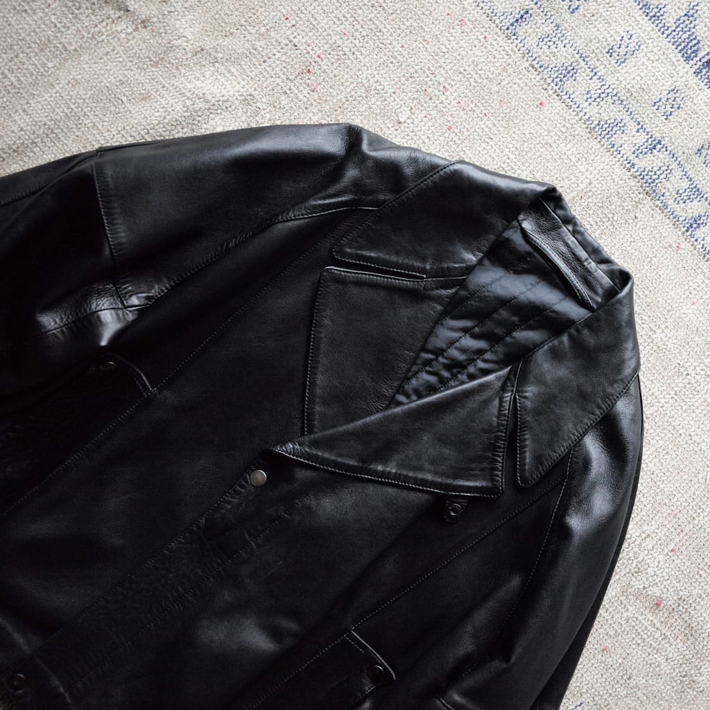 LOEWE レザーライダースジャケット シープスキン 羊革 ブルゾン