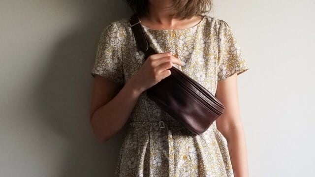 オールドコーチ ☆USA製 レザー ウエストポーチ ブラウン ボディバッグ