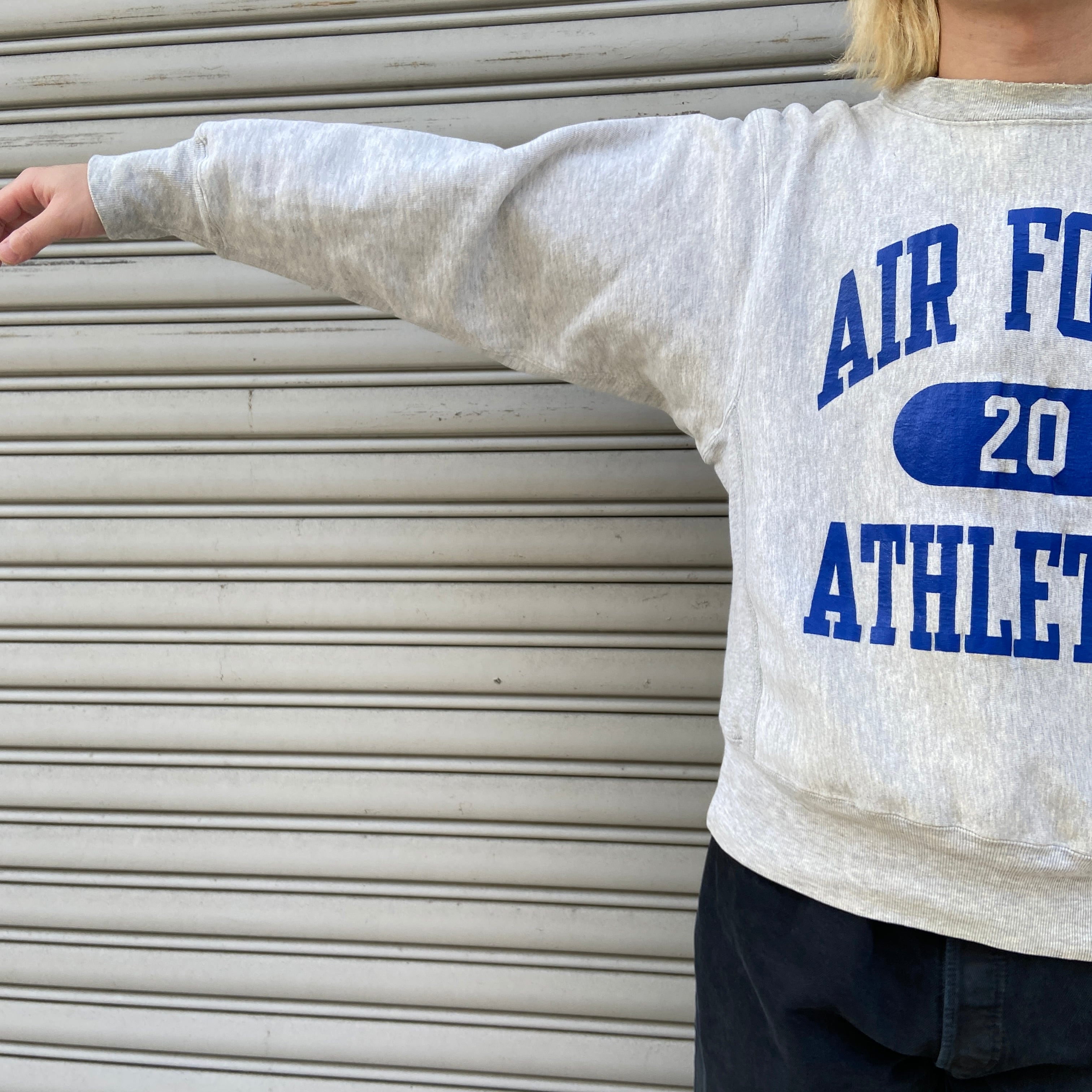 80s USA製 Champion リバースウィーブ ミリタリー スウェット M | 古着