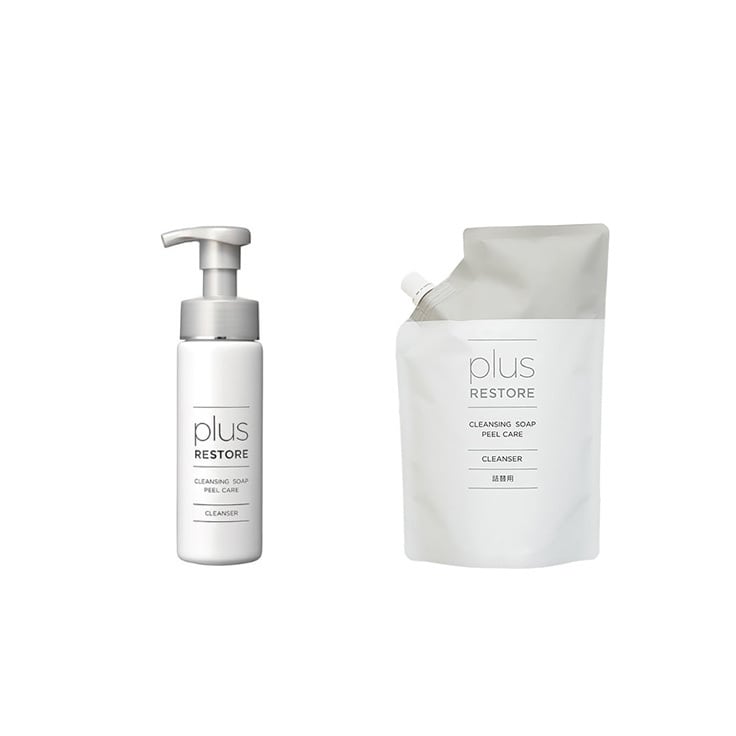 ピールケア（本体と詰替用のセット）クレンジングソープ泡 プラス