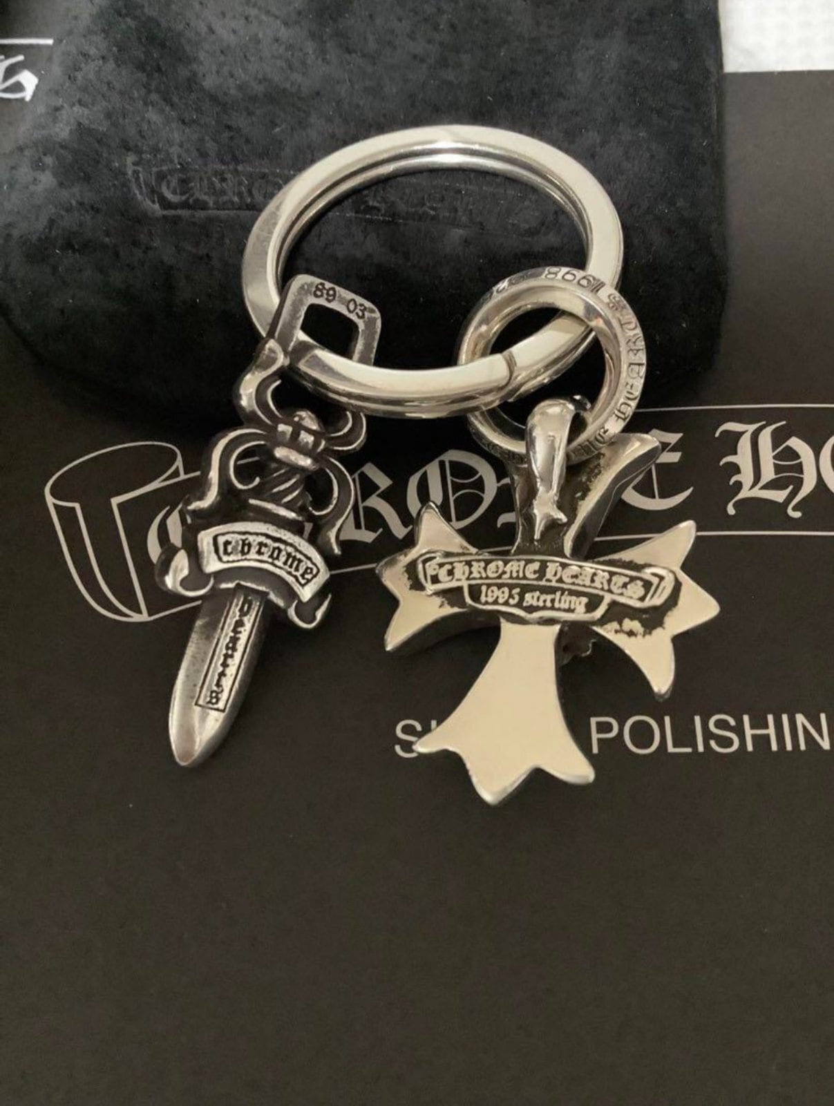 CHROME HEARTS クロムハーツ CH プラス キーリング & CH ダガー