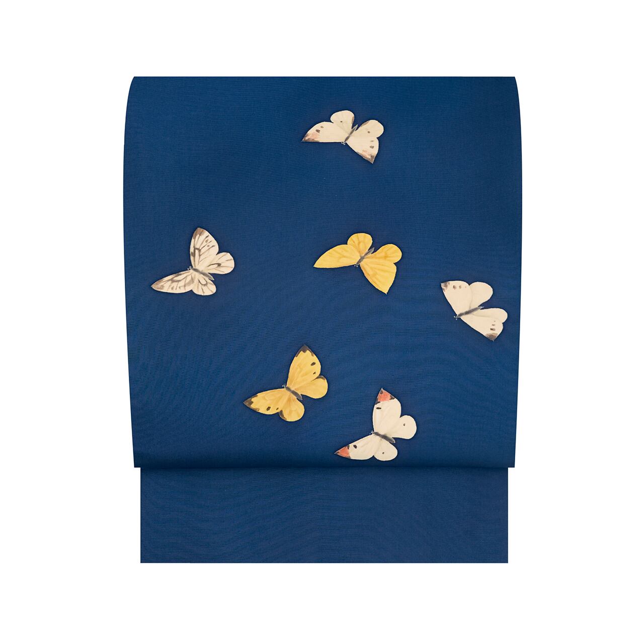 蝶々の模様 友禅 名古屋帯【お仕立て替え済】 | かわの屋