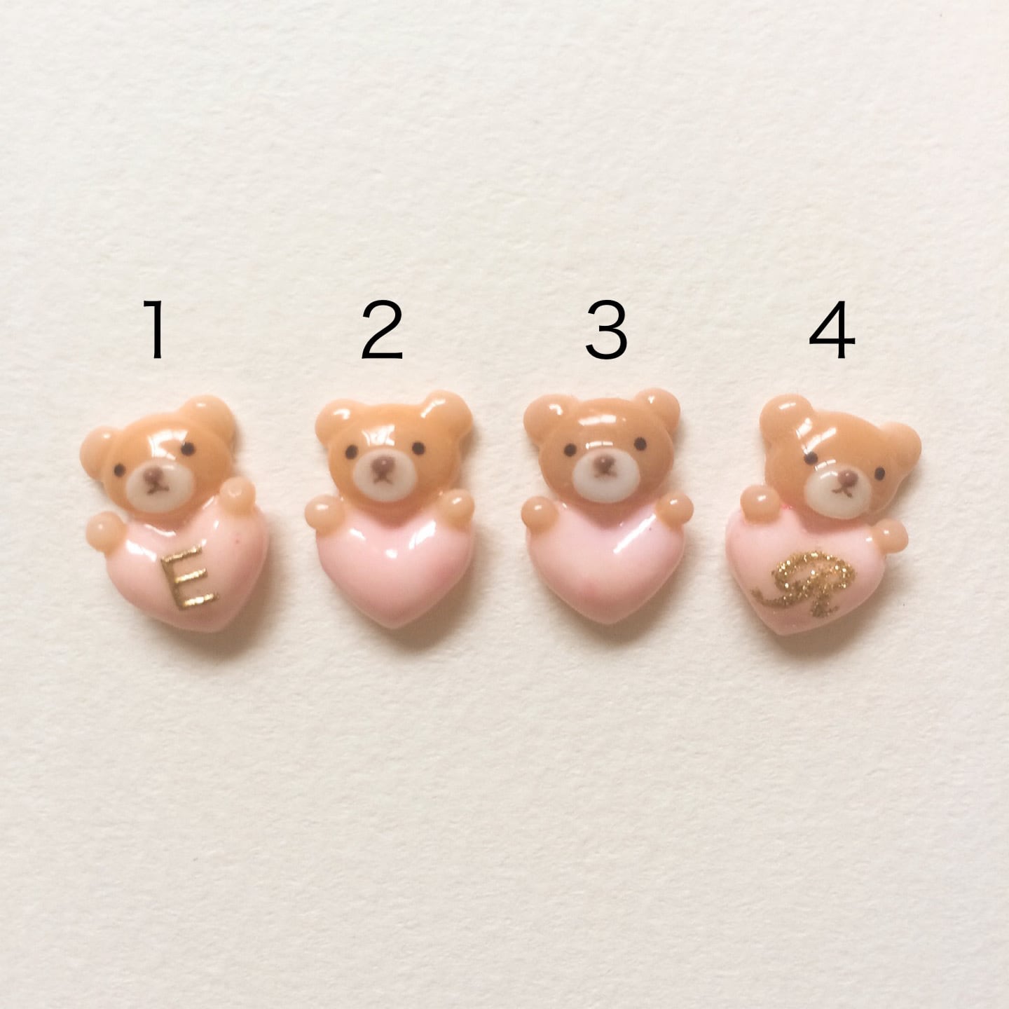 動物シリーズ/ハート持ちくまさん/3Dネイルパーツ(2) | neph _nail 1