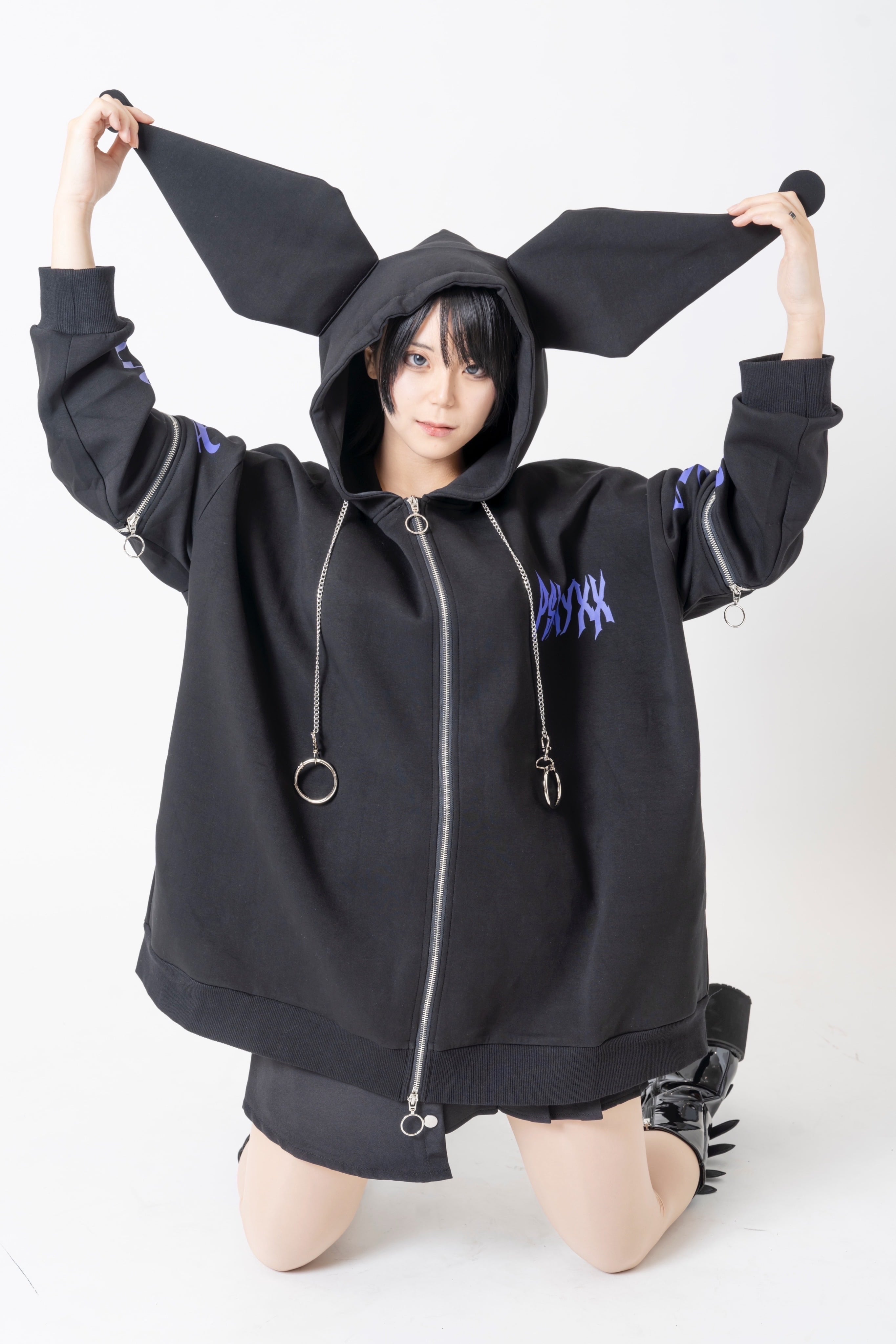 希少】KUROMIクロミ×PSYNYXXパーカー 地雷 サブカル サンリオ | 韓国系