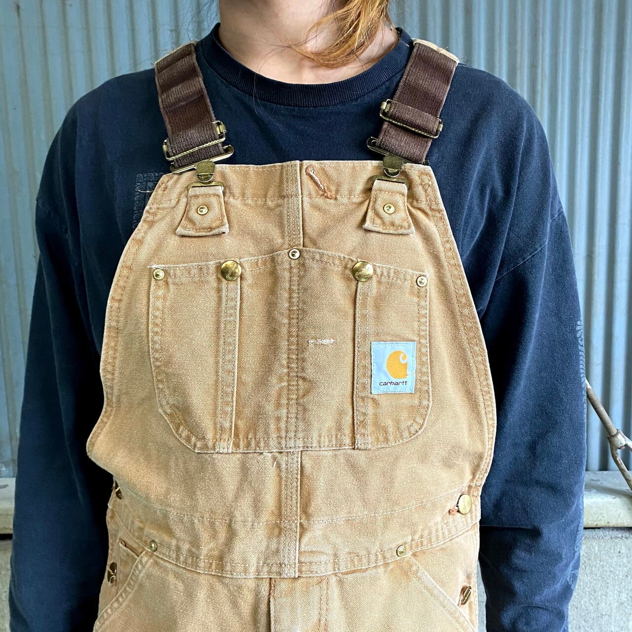 90年代 USA製 Carhartt カーハート ダック地 ダブルニー