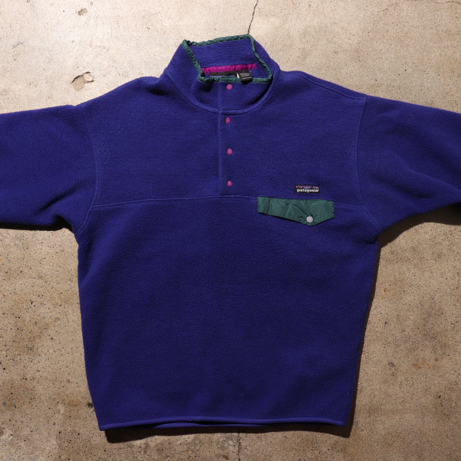 美品 M 雪無し 94年 紫 シンチラ スナップt Patagonia パタゴニア