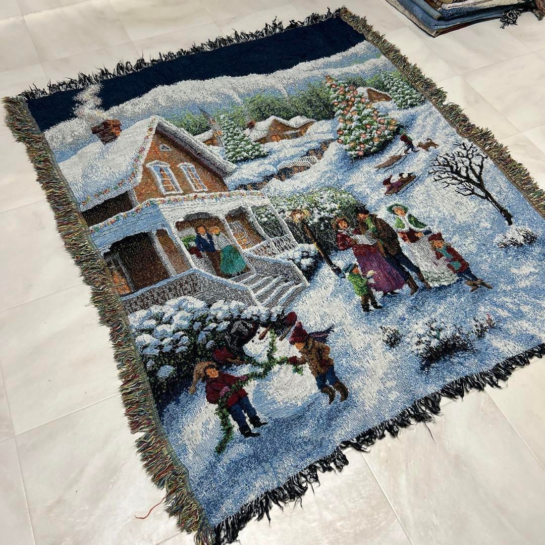 クリスマス マルチカバー ソファカバー ヴィンテージラグ 141x117 | Beo