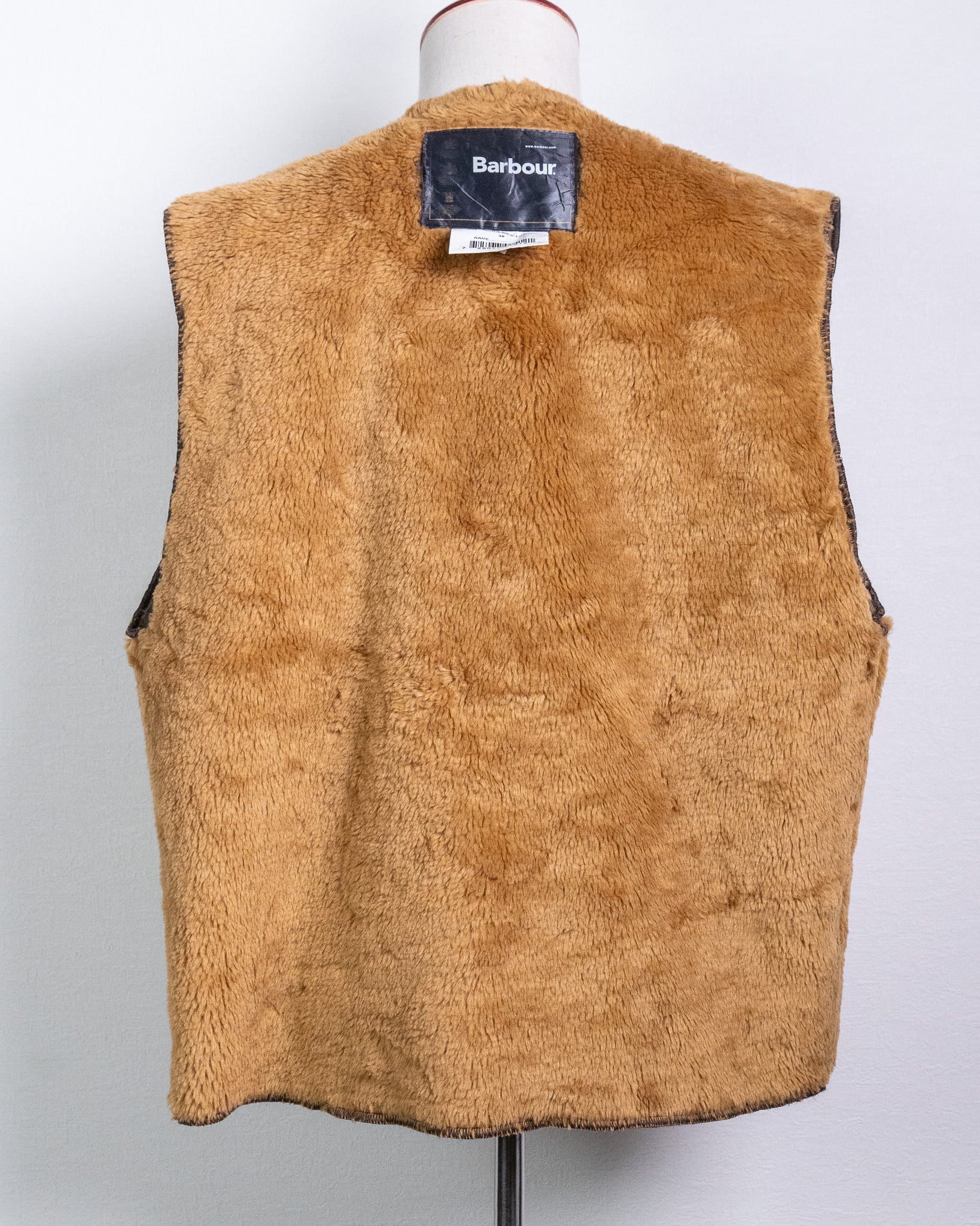 A55】Barbour 3warrant Pile Linner Vest 