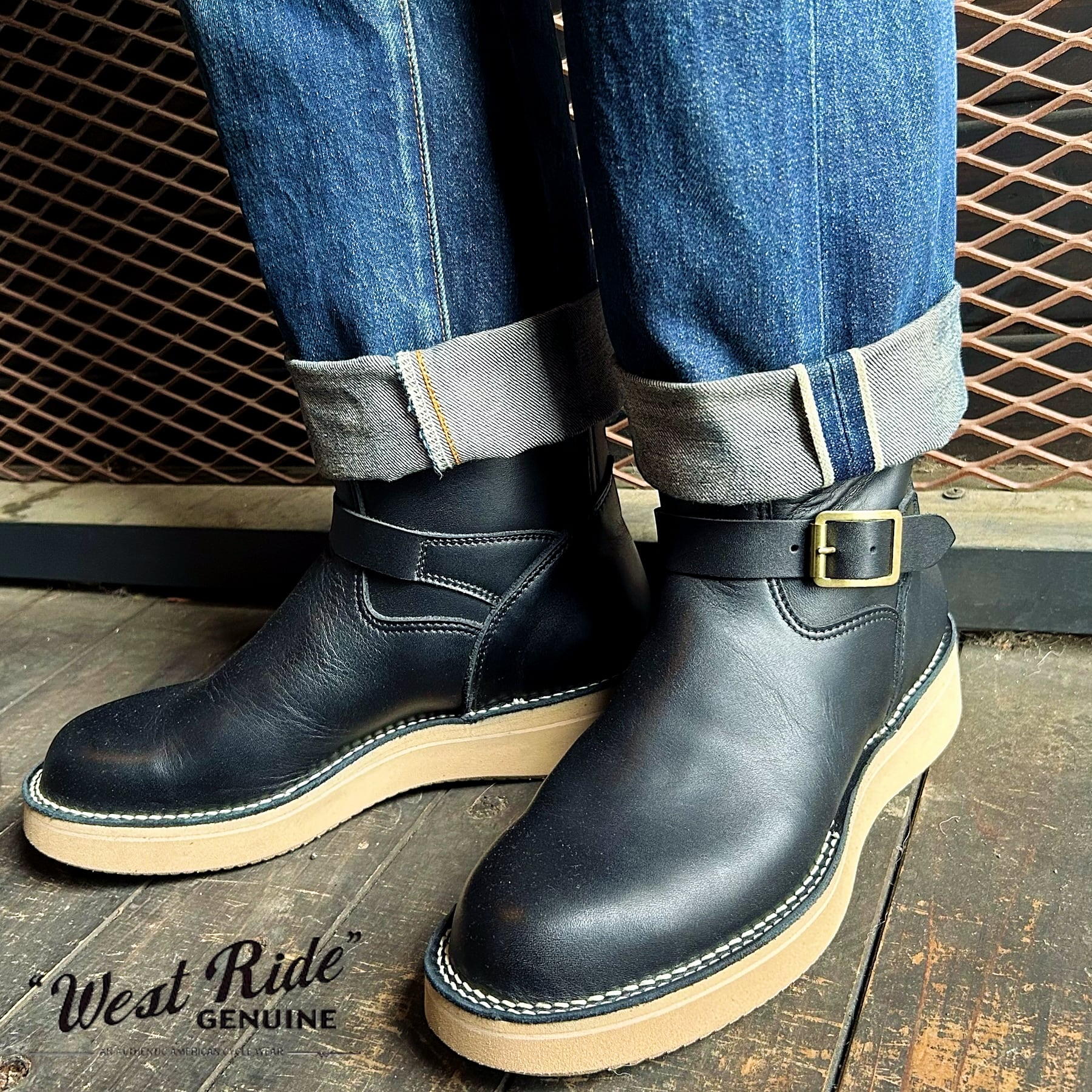 エンジニアブーツ レザーブーツ 牛革【ウエストライド】ALL WEATHER