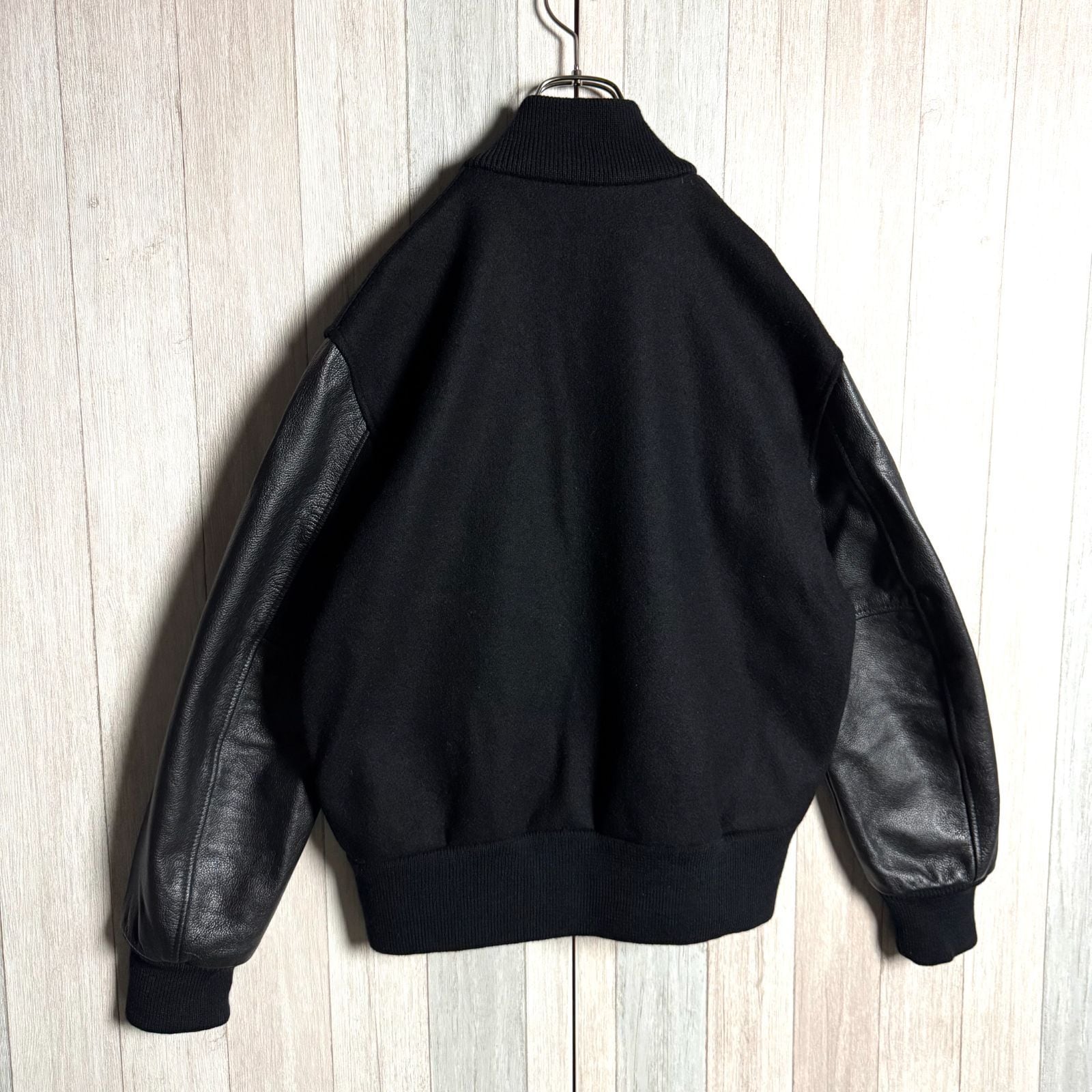 USA製 SKOOKUM スクーカム アワードジャケット 袖レザースタジャン