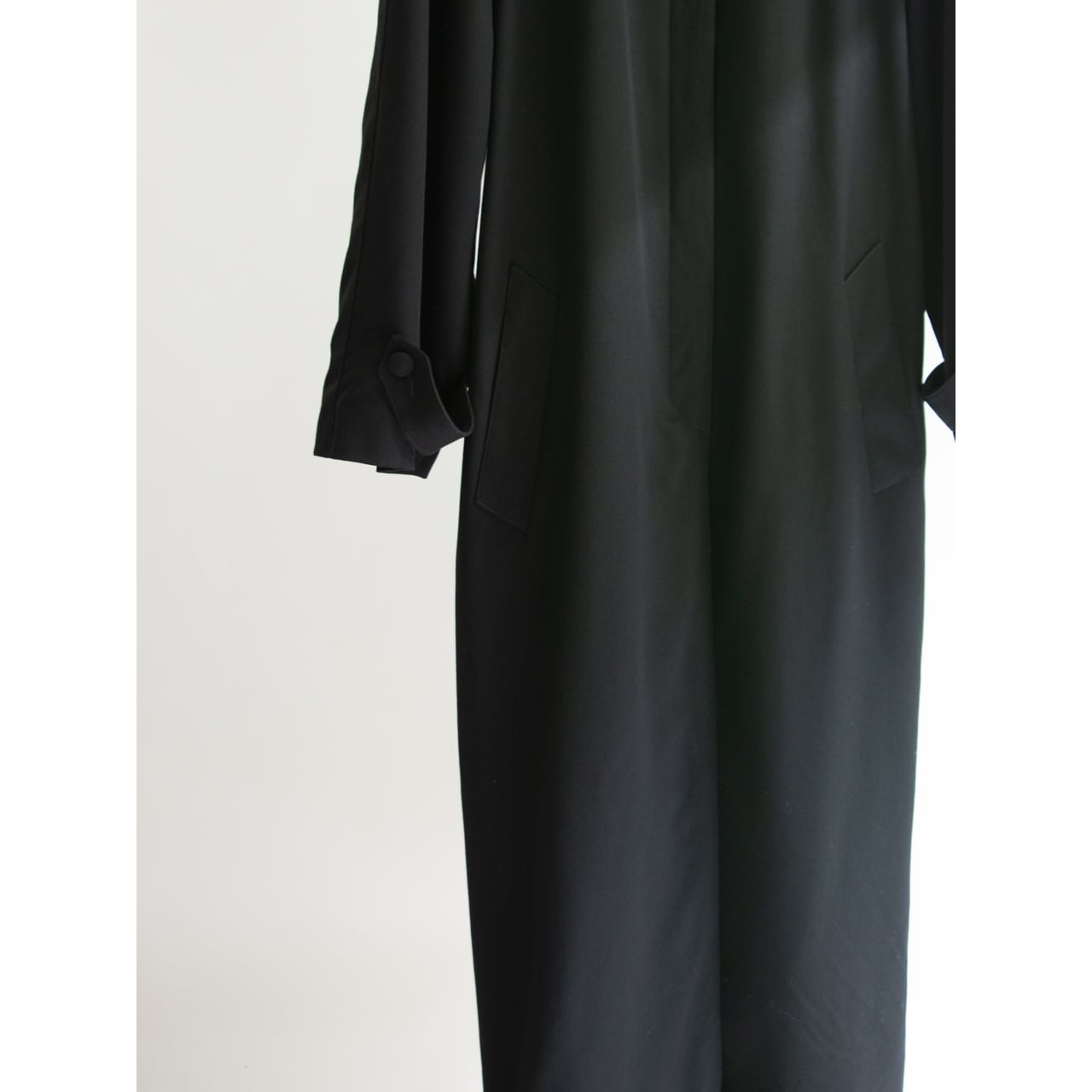 agnes b.】Made in France 70-80's 100% Wool Belted Long Coat