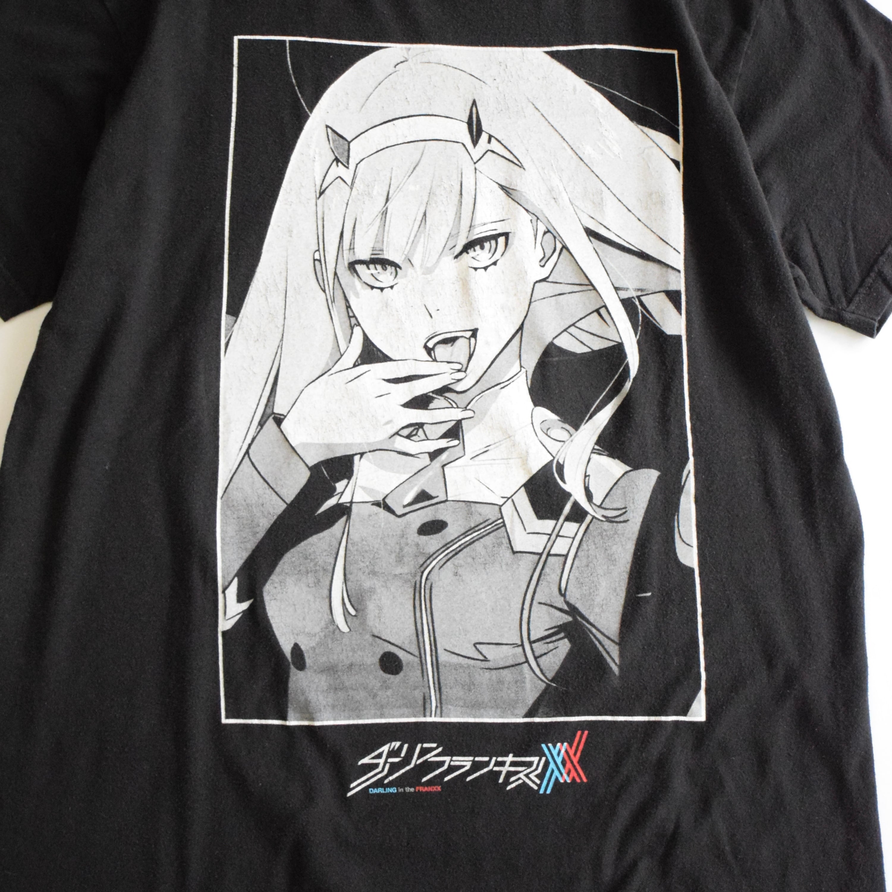 ダーリンインザフランキス アニメTシャツ メンズL ブラック DARLING in