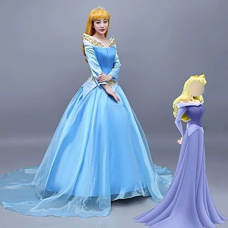 ディズニー オーロラ姫 ブルードレス Dハロ コスプレ ドレス