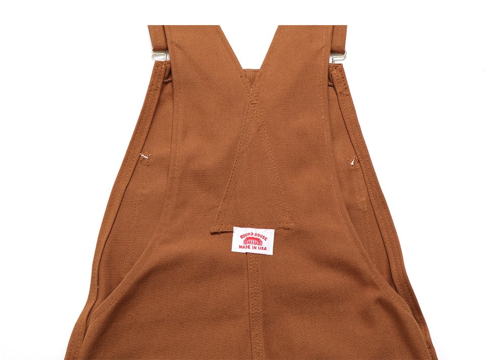 ROUND HOUSE ラウンドハウス #83 #383 ダック オーバーオール ブラウン