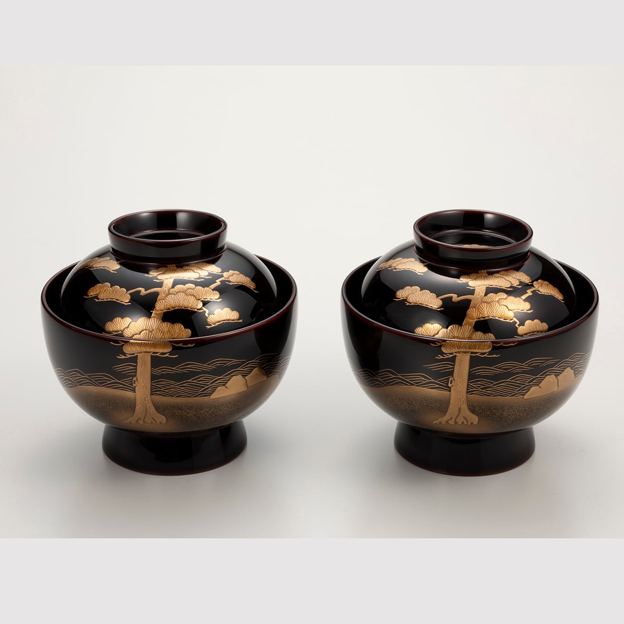 13 輪島塗 夫婦雑煮椀／松島蒔絵／ペア | 輪島塗 加藤漆器店 公式