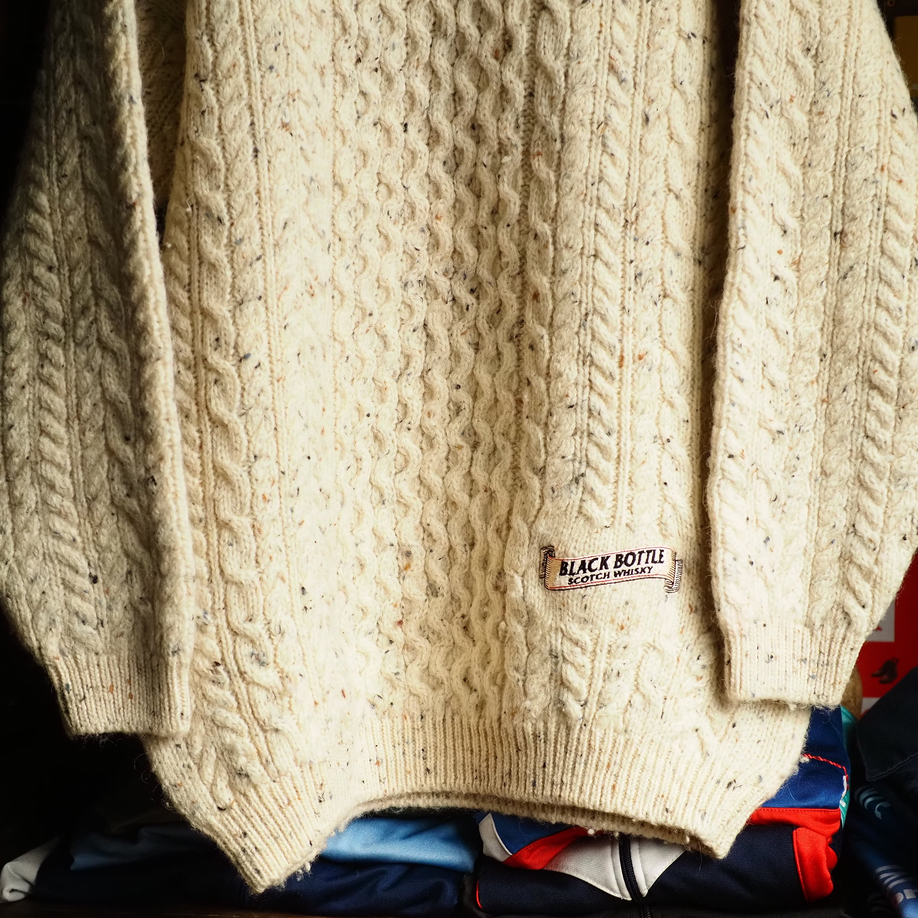 スコットランド製 UK Old Fisherman Knit フィッシャーマン ニット