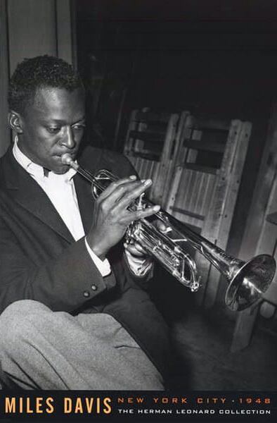 マイルスデイビスポスター（Miles Davis New York City 1948） | happy