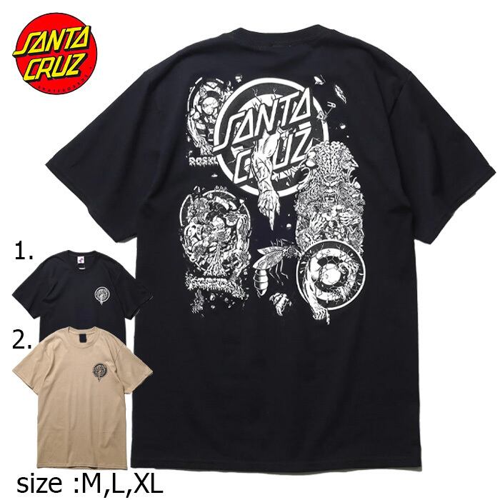 SANTA CRUZ サンタクルーズ スケボー Tシャツ TEE 半袖 S/S-T ROSKOPP