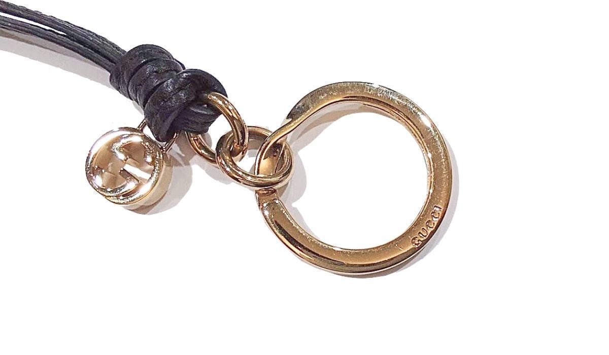 GUCCI グッチ キーホルダー キーリング チャーム インターロッキングG