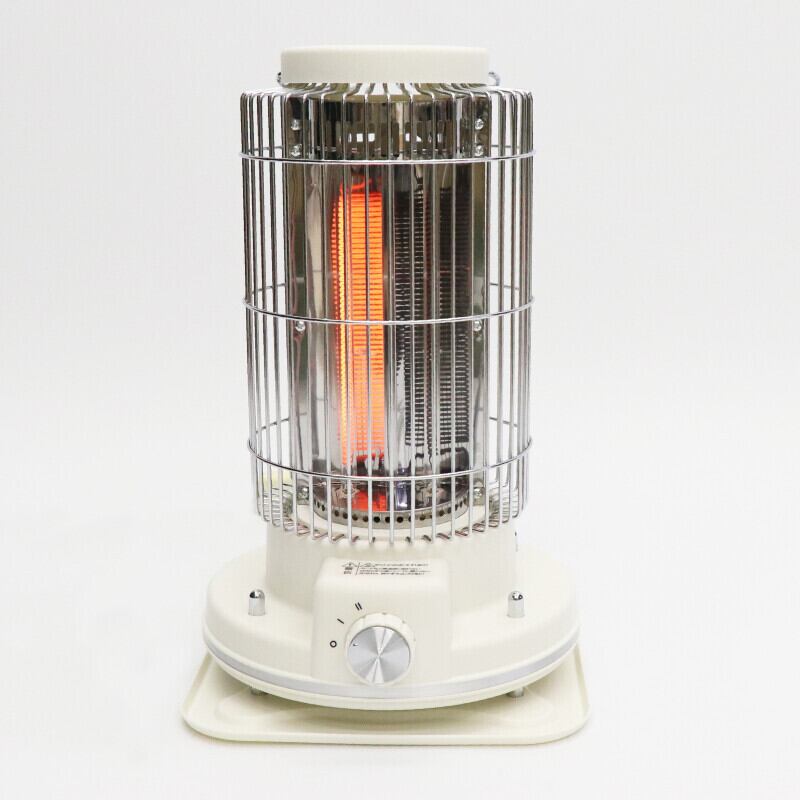 電気ストーブ レトロ 小型 遠赤外線 強弱2段階切替 軽量 おしゃれ