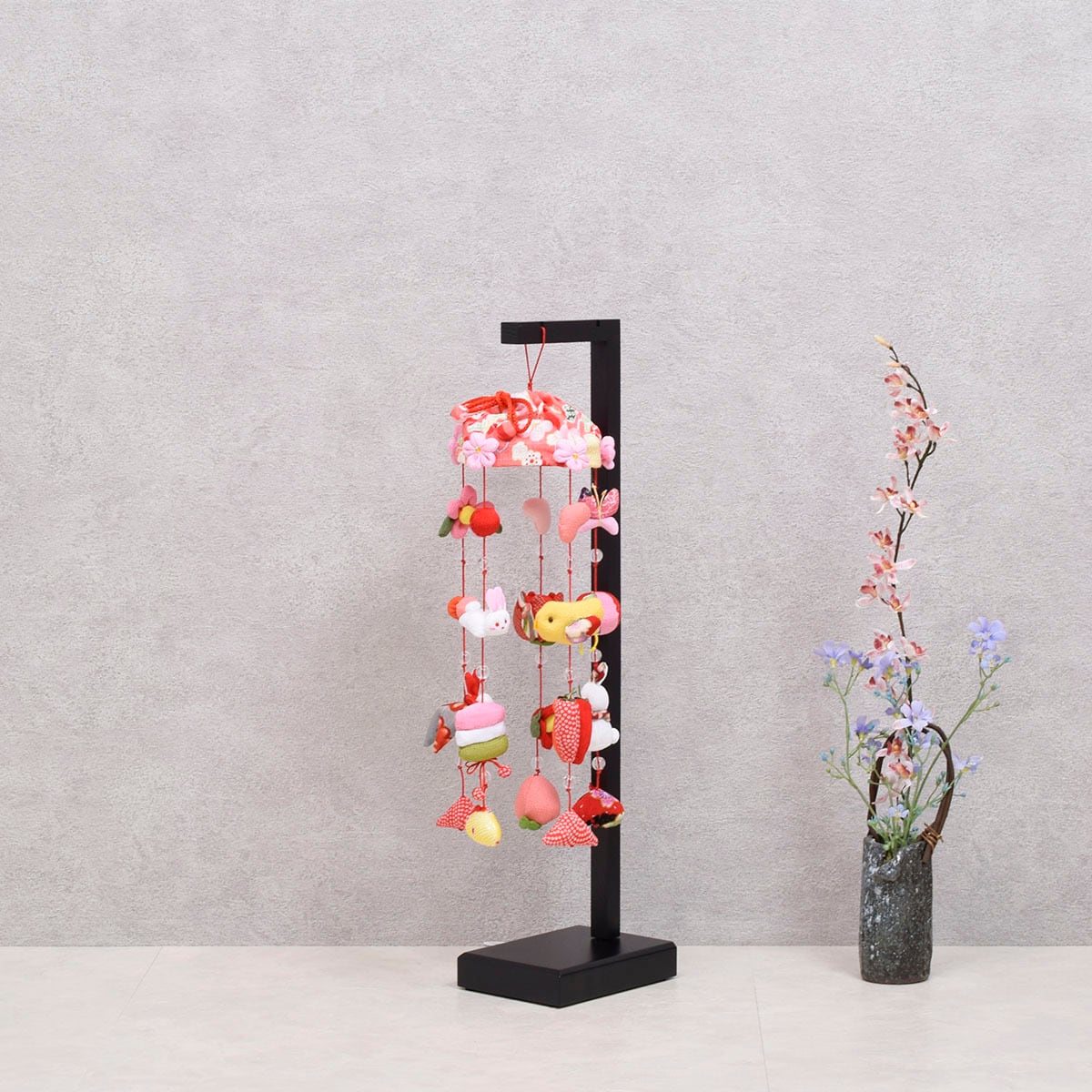 雛人形 つるし飾り【祝うさぎ】五連（小）かわいい｜スタイリッシュ