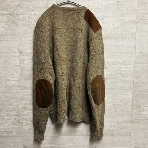 Polo Ralph Lauren ポロラルフローレン レザーパッチニット sizeM 【中