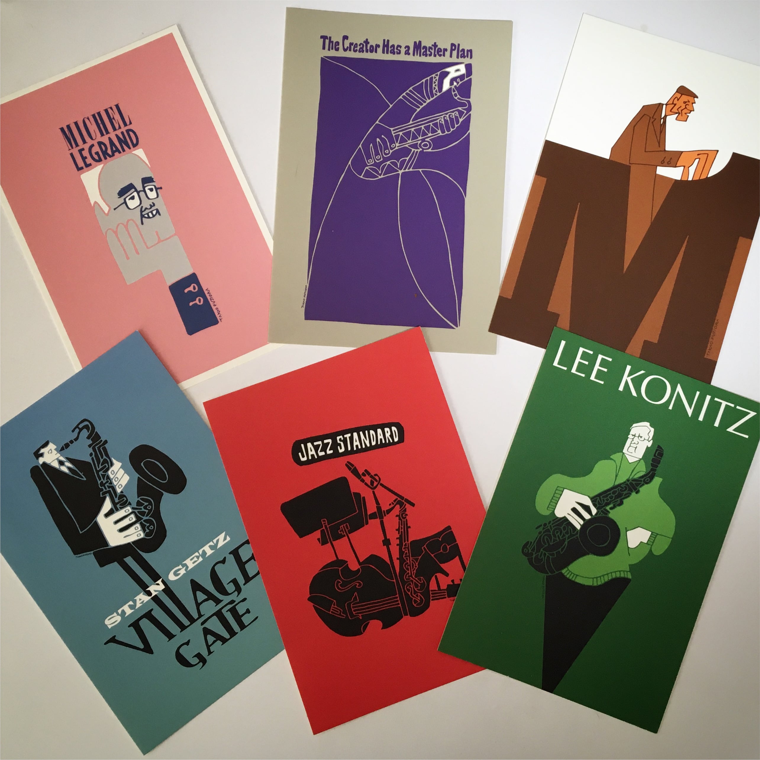 Jazz Post Card Set (B) | TAKAO FUJIOKA / WAY OUT WEST / JAZGRA